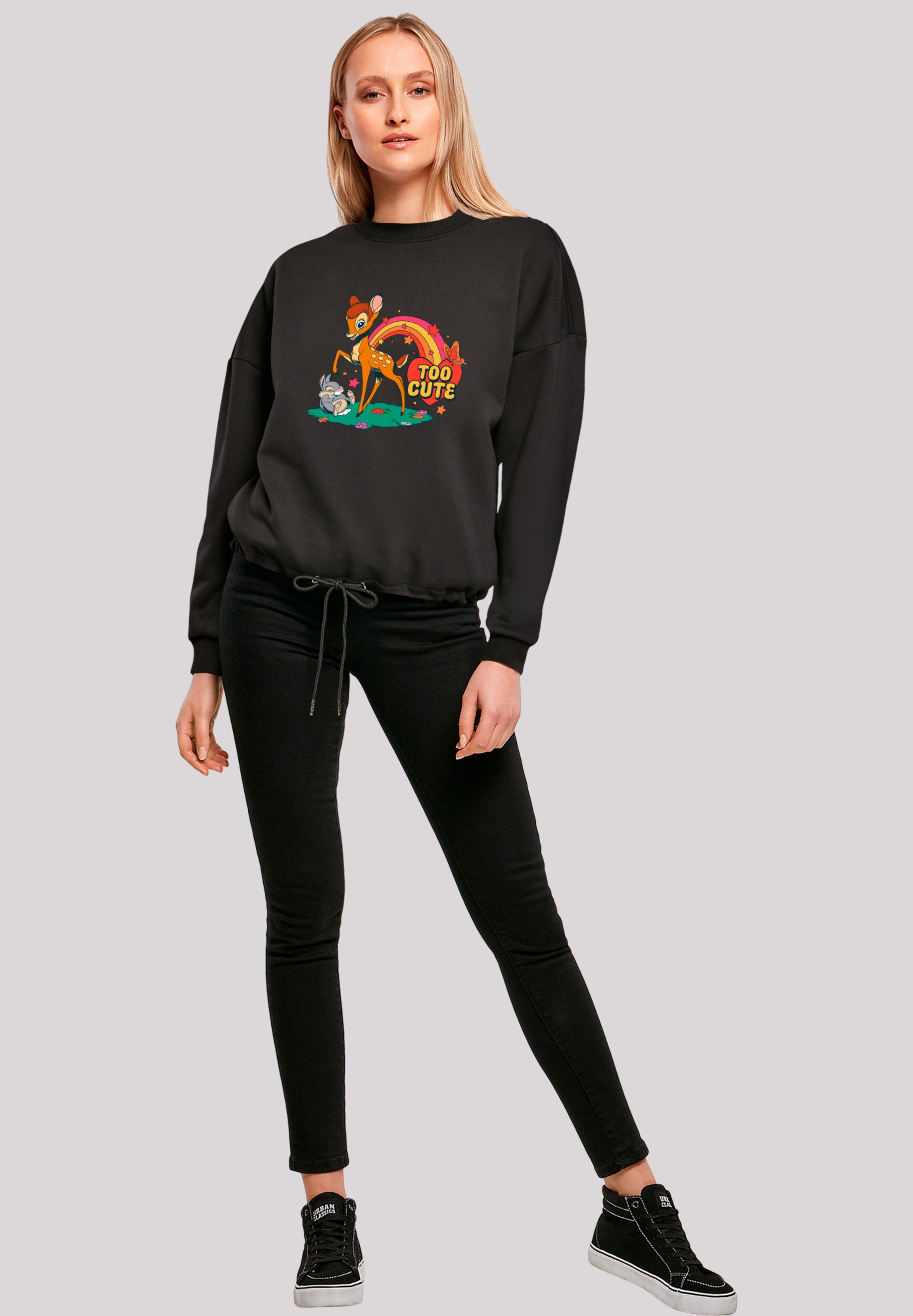 F4NT4STIC Sweatshirt »Disney Bambi Too Cute«, Premium Qualität