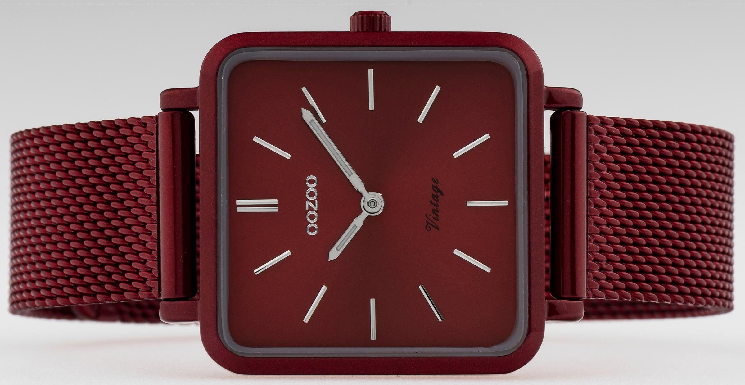OOZOO Quarzuhr »C20011«, Armbanduhr, Damenuhr, Edelstahlarmband