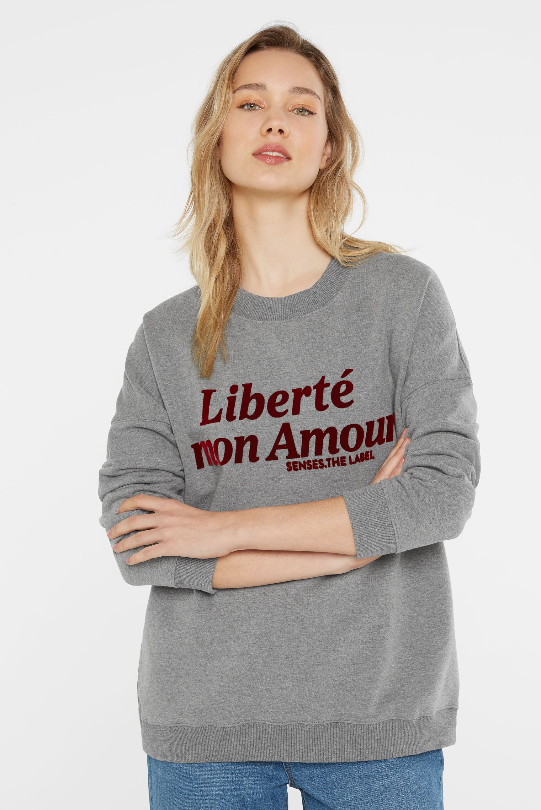 Sweater, mit Baumwolle