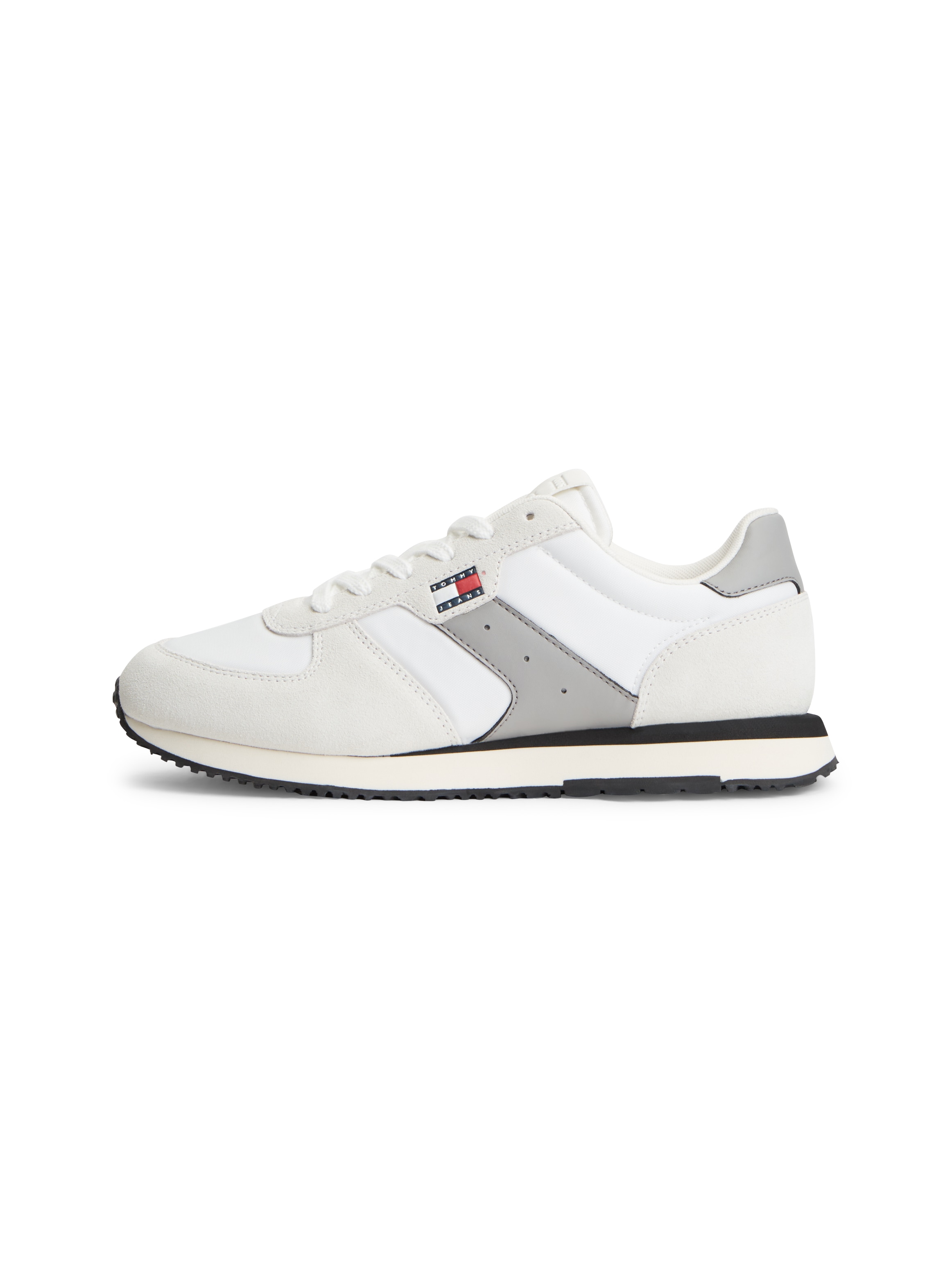 Tommy Jeans Sneaker »TJM EVA RUNNER MIX MATERIAL«  Freizeitschuh, Schnürschuh mit Logoflaggen-Prägung an der Schuhzunge