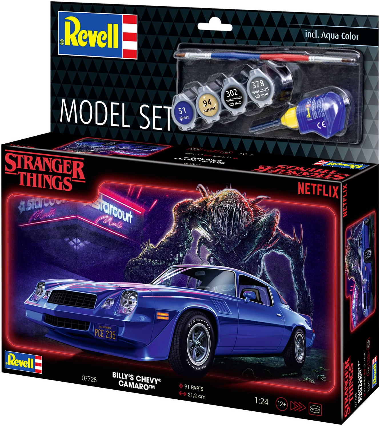 Revell® Modellbausatz »StrangerThings, Billys Chevy Camaro Z/28«, 1:24