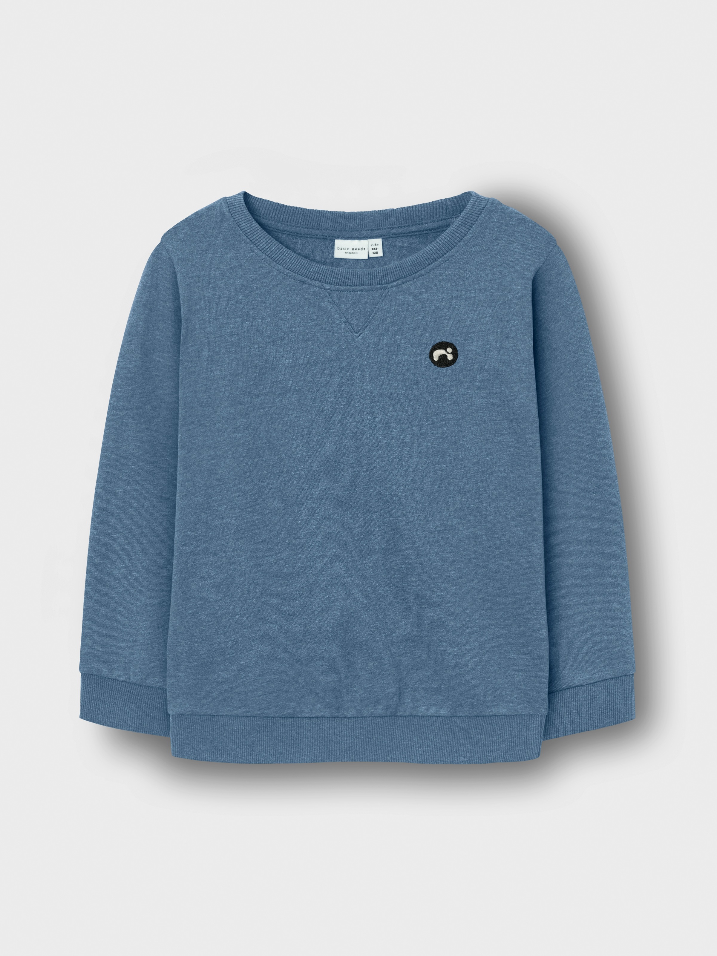 Name It Sweatshirt »NKMVIMO für Jungen mit Bündchen und klassischer Form«, unifarben, casual, regular fit, Baumwollmischung, Rundhals