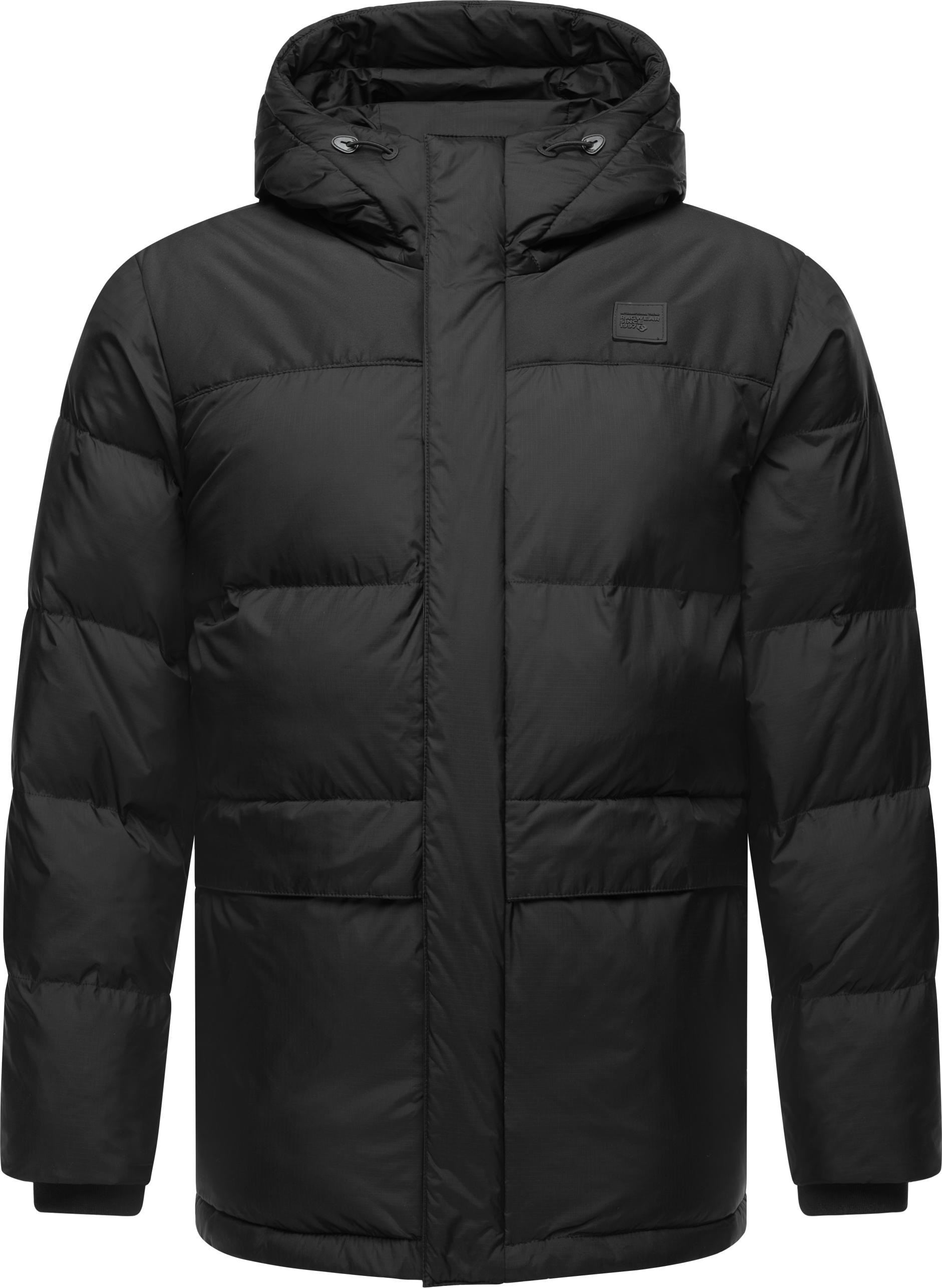 Steppjacke RAGWEAR "Mikkesh", Herren, Gr. XL (54), schwarz, Obermaterial oben: 100% Polyester; Obermaterial unten: 100% Nylon; Innenfutter: 100% Polyester; Wattierung: 100% Polyester, Basic, lässig geschnitten hüftbedeckend, hoch geschlossener Ausschnitt, 3