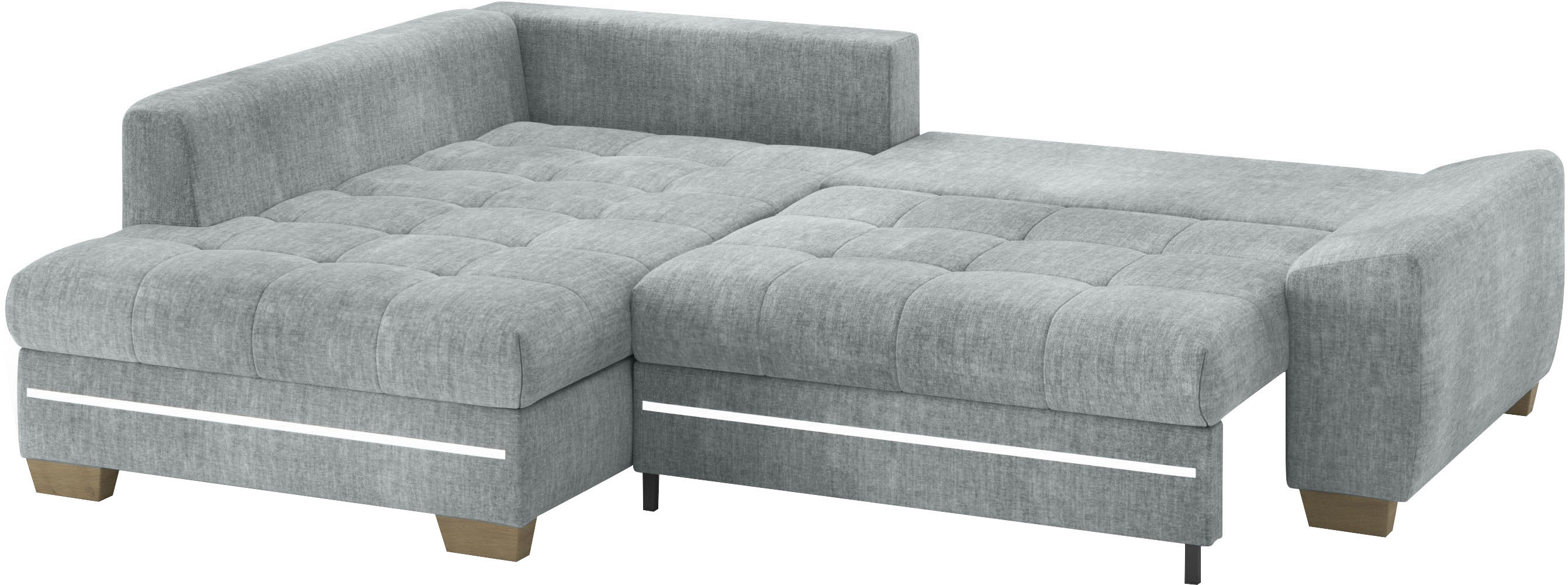 Thumbnail - Mr. Couch Ecksofa "Nikita II, L-Form", mit RGB-LED Beleuchtung, wahlweise mit Bett, Bettkasten, Kaltschaum