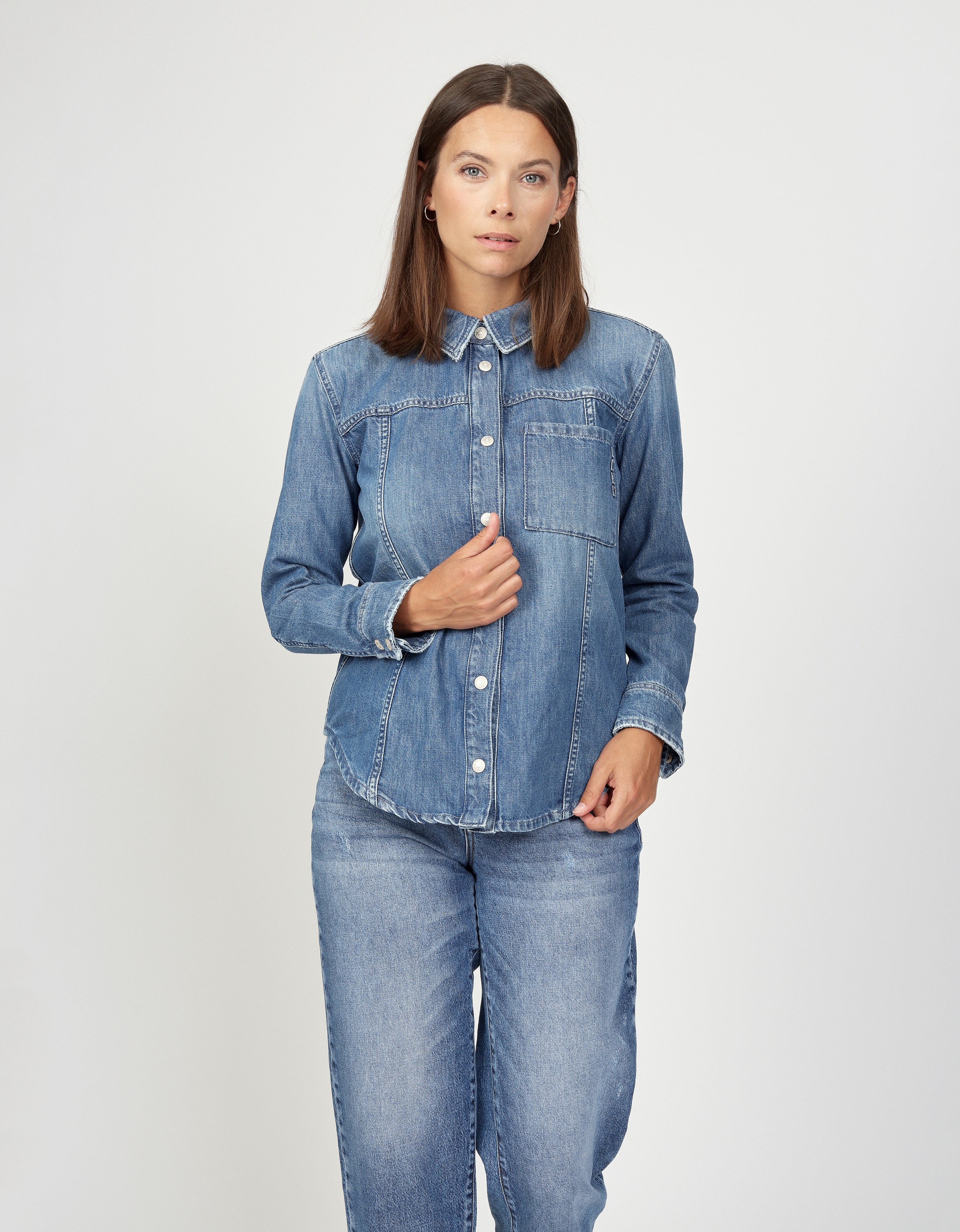 GANG Hemdbluse "94LIV SHIRT", in lockerer Passform günstig online kaufen