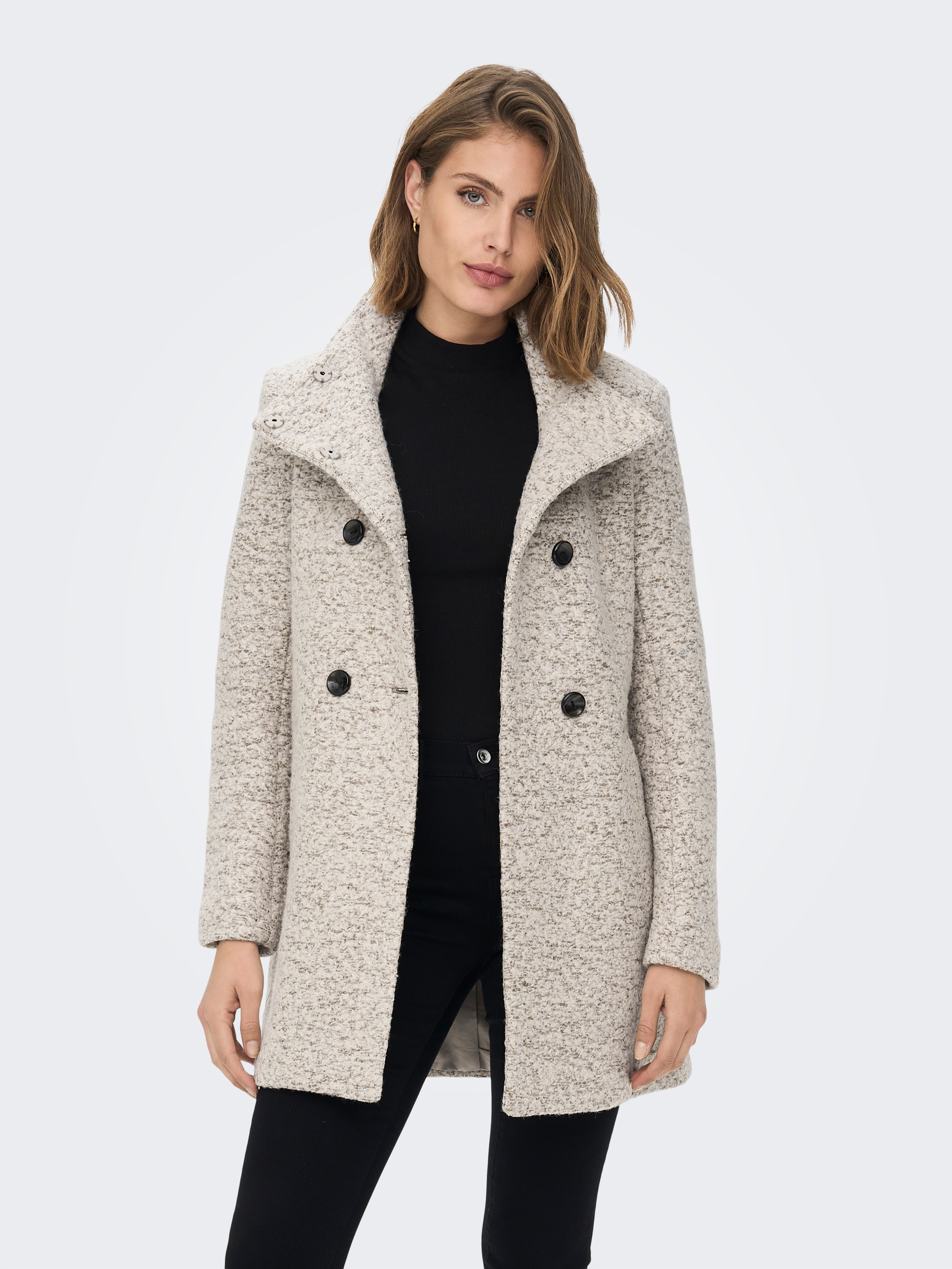 ONLY Langjacke "ONLNEWSOPHIA WOOL COAT OTW CC" Materialmix günstig online kaufen