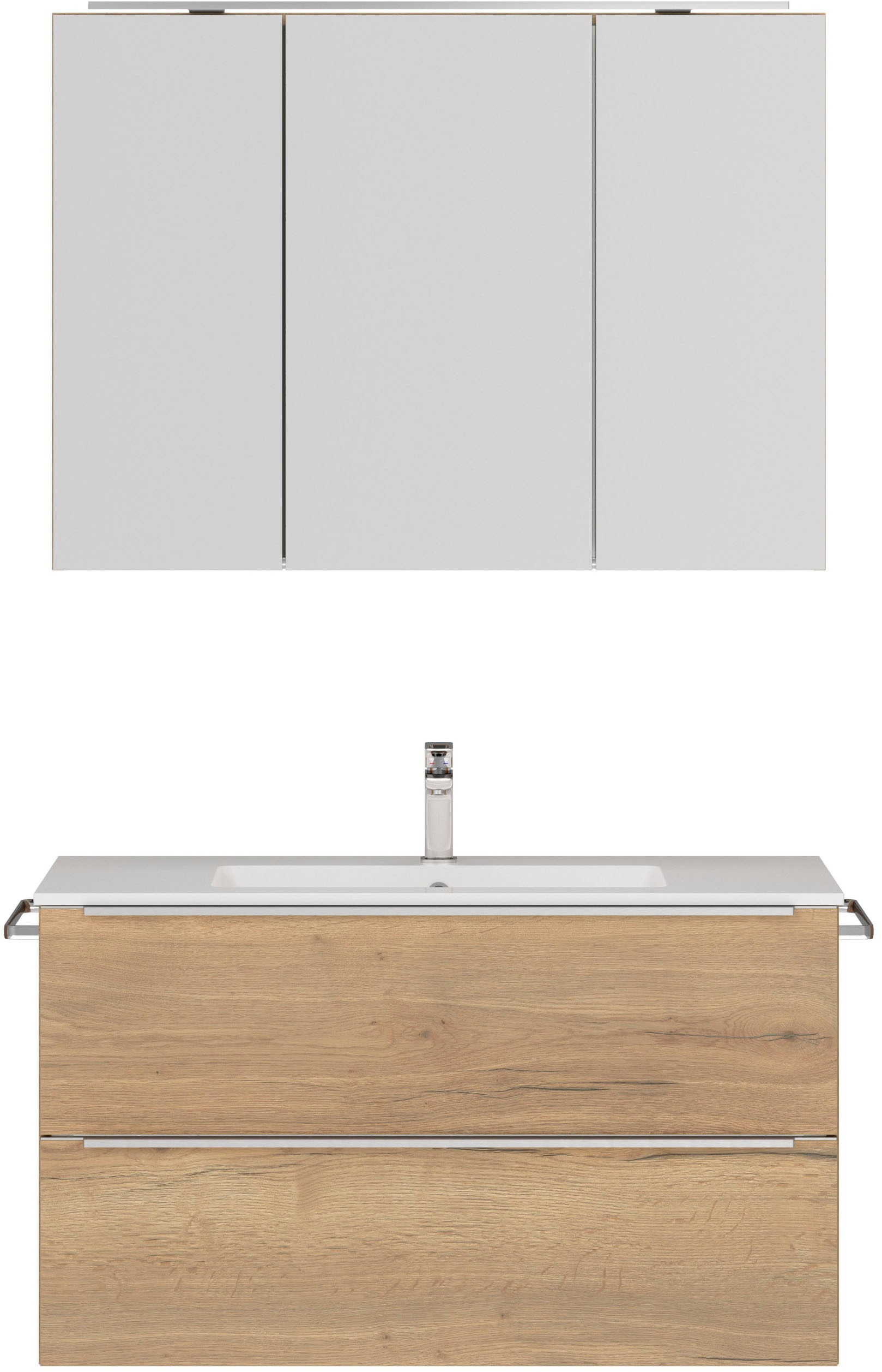 nobilia Badmöbel-Set "Levere" vormontiert, mit Soft-Close, 2 Stk. tlg. günstig online kaufen