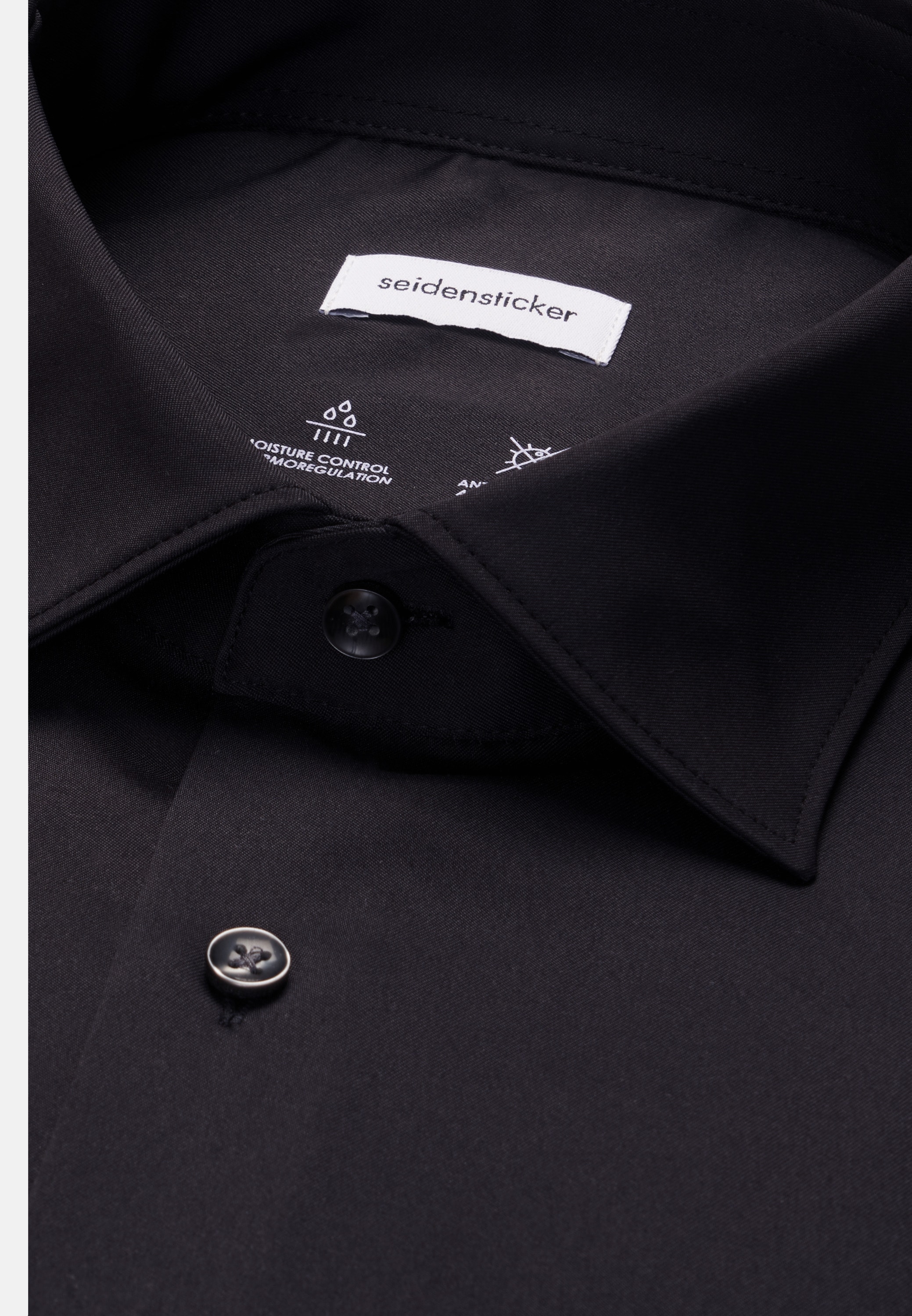 seidensticker Businesshemd »Schwarze Rose« Regular 1/1 Kentkragen Uni