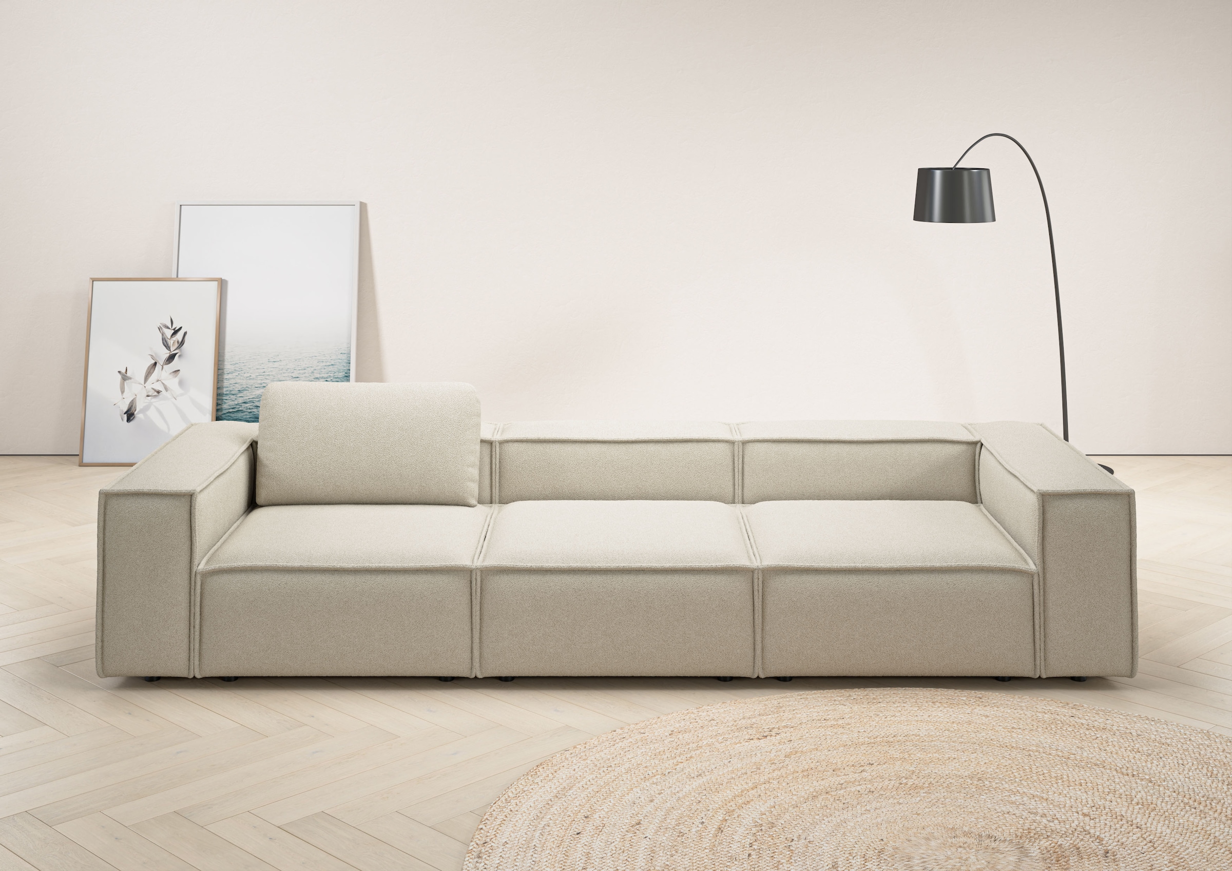 Home affaire 3,5-Sitzer "Watertown, modernes Big-Sofa XXL, 336 cm Breite, a günstig online kaufen