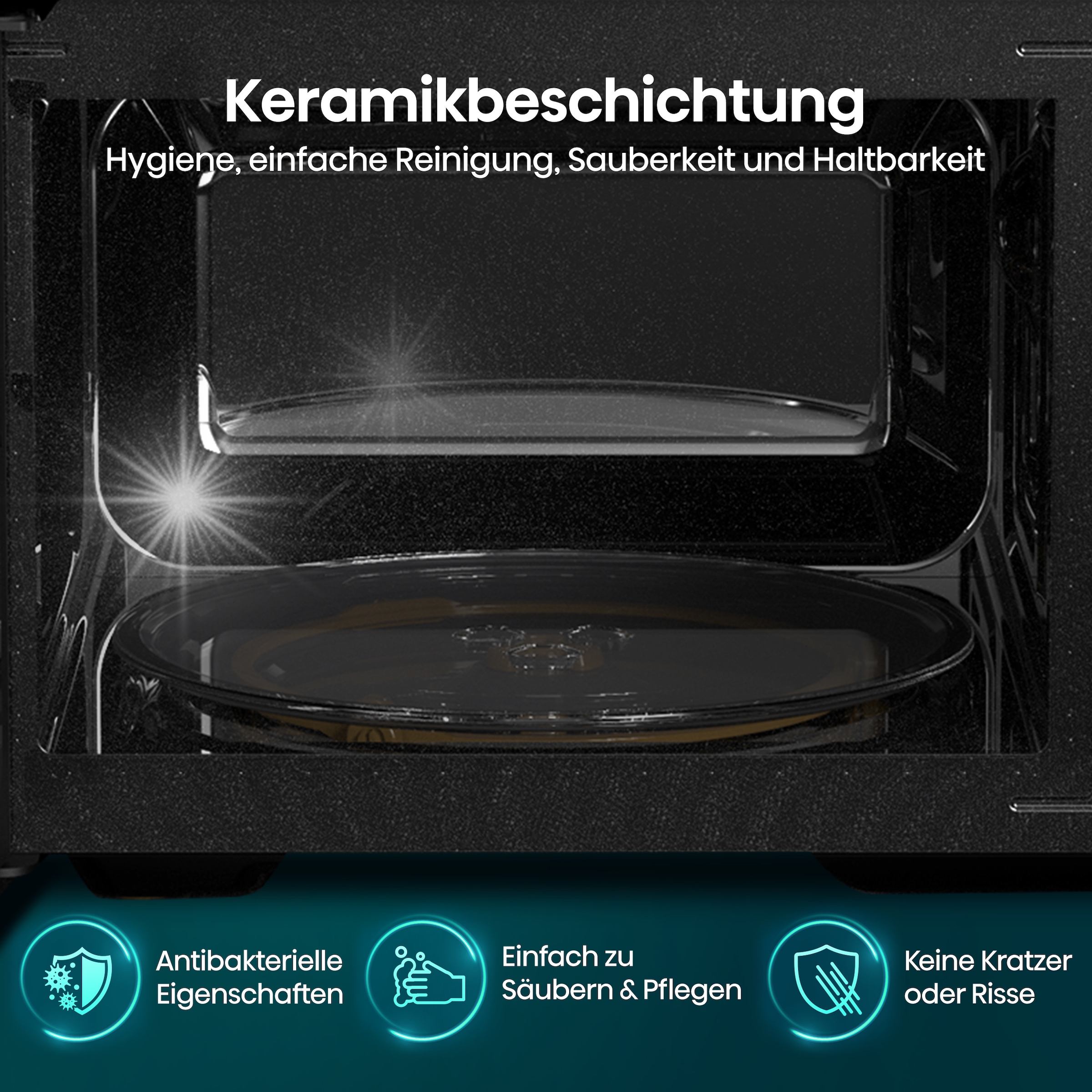 Hisense Mikrowelle »H20MOBS4I«, Mikrowelle, 1050 W, Inverter Technologie