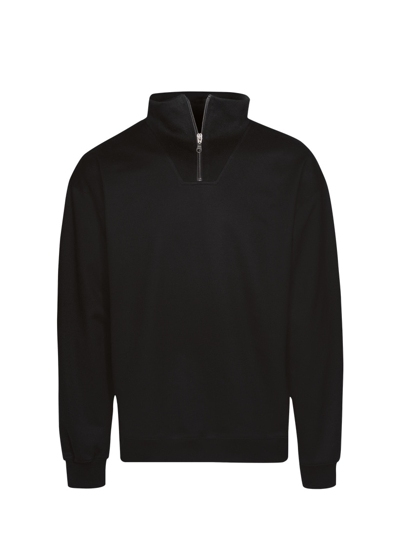 Trigema Sweatshirt »TRIGEMA Troyer in bequemer Sweat-Qualität«