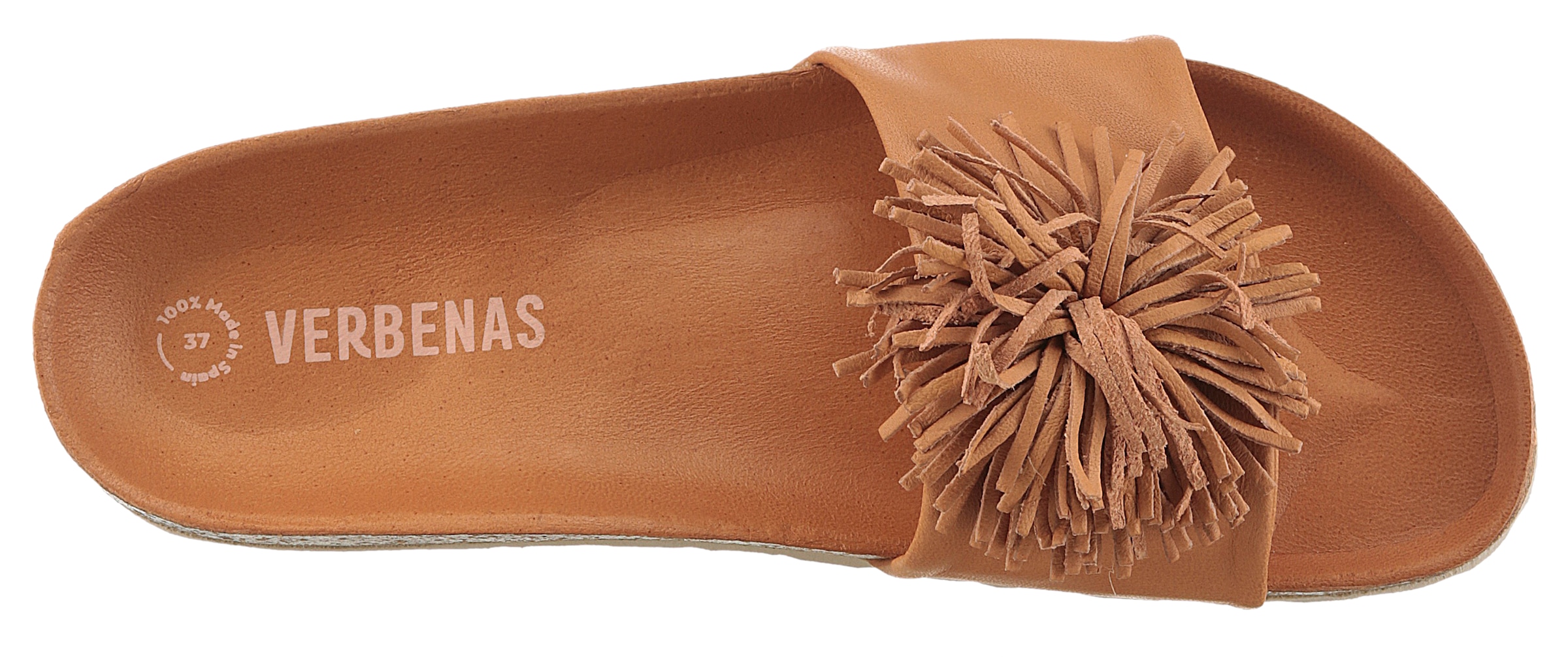VERBENAS Pantolette »Reina Ecobrush«, Sommerschuh, Schlappen, Strandschuh für den Sommer