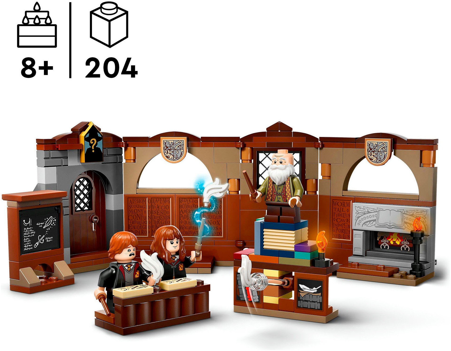 LEGO® Konstruktionsspielsteine »Schloss Hogwarts™: Zauberkunstunterricht (76442), LEGO Harry Potter™«, (204 St.), Made in Europe