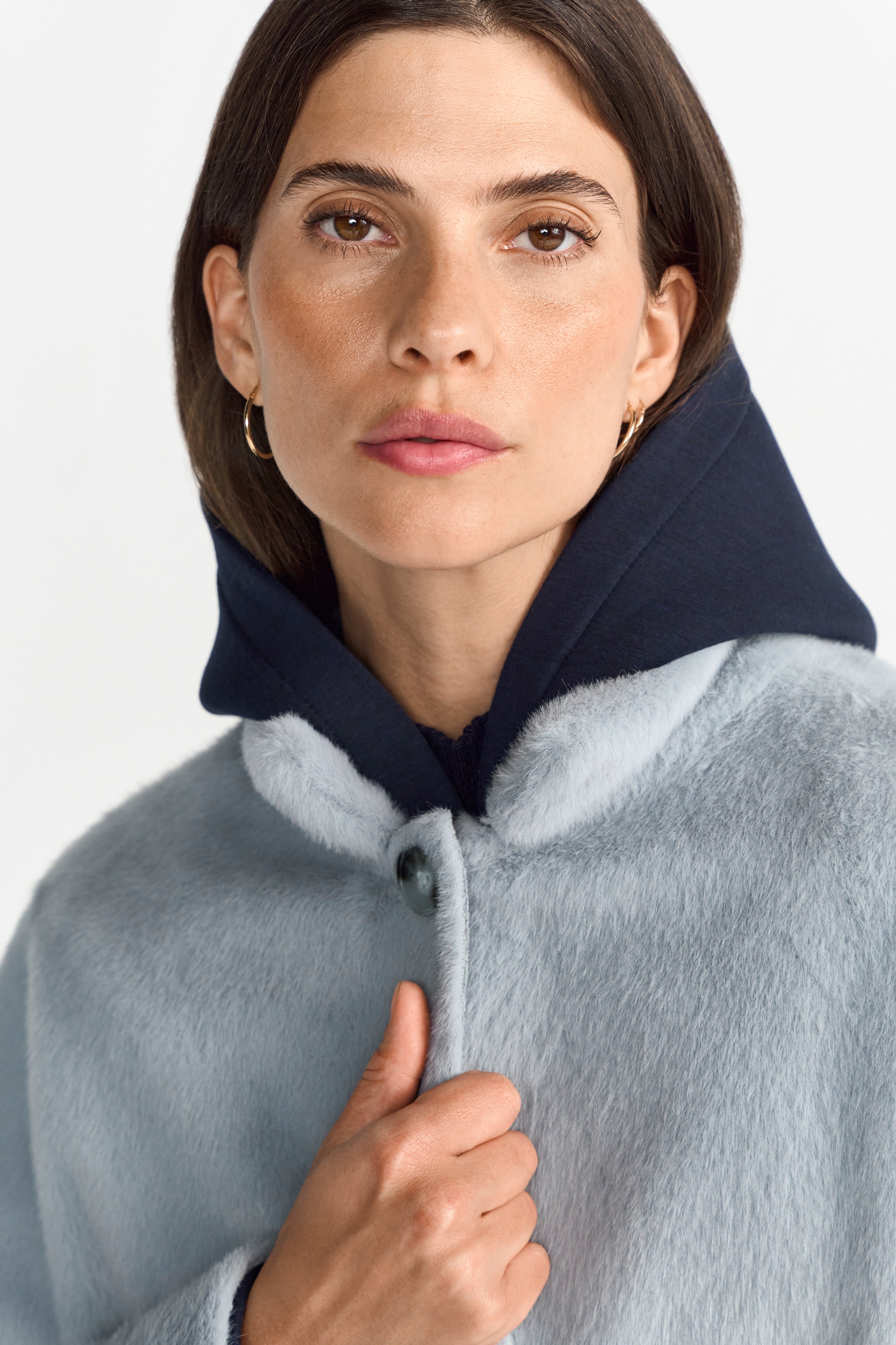 RICHROYAL Fellimitatjacke, ohne Kapuze, Mit Rundhalsausschnitt günstig online kaufen