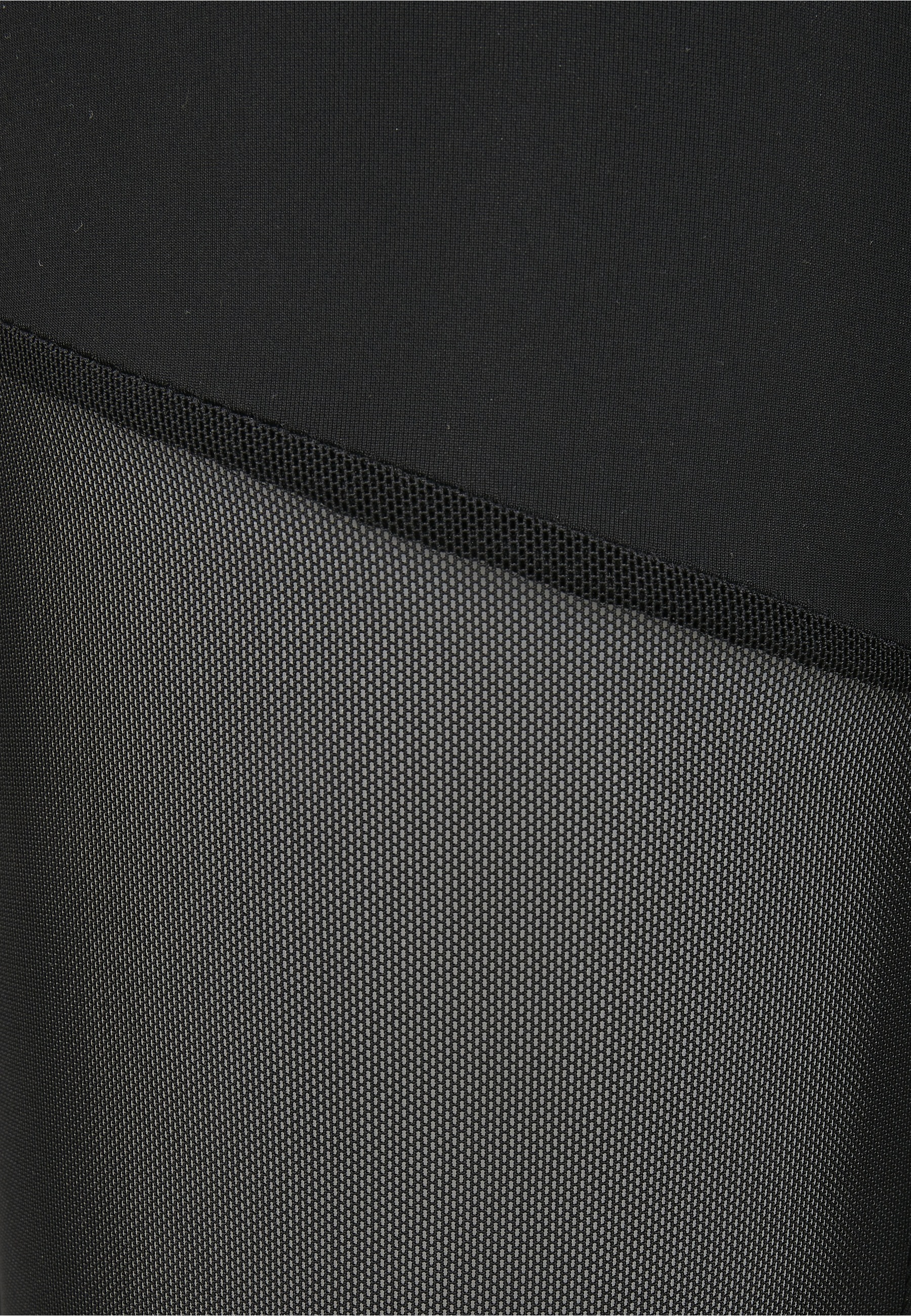 Leggings URBAN CLASSICS "Urban Classics Damen Ladies Tech Mesh Leggings", Damen, Gr. L, US-Größen, schwarz, 80% Polyamid, 20% Elasthan, unifarben, slim fit, Hosen Leggings 2