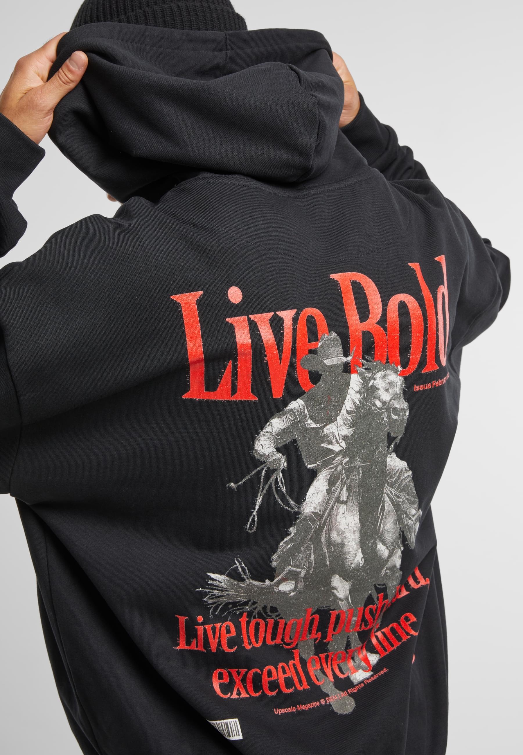 MisterTee Kapuzensweatshirt »MisterTee Live Bold Oversize Hoody«, (1 tlg.)