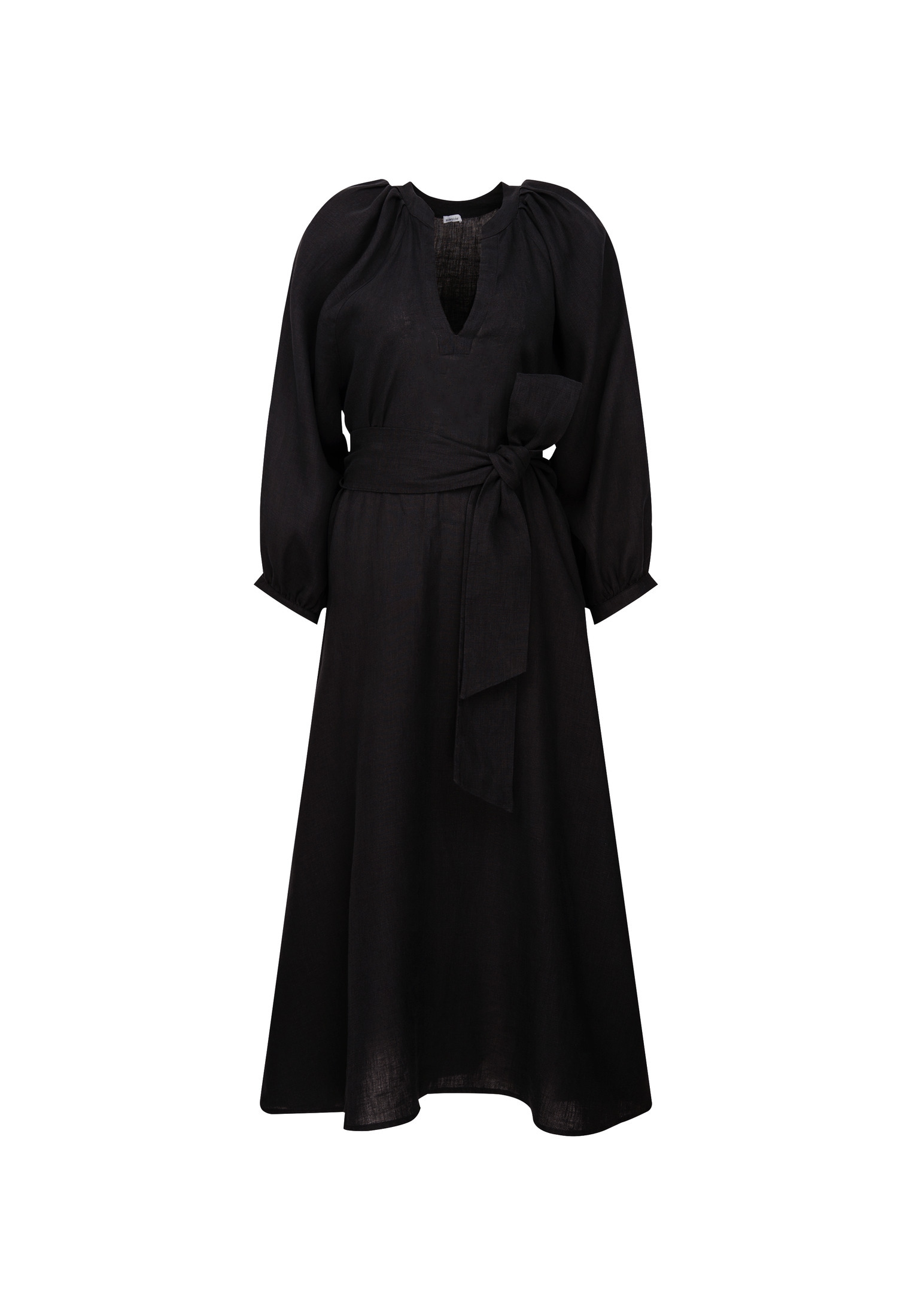 seidensticker Sommerkleid »Schwarze Rose«, 3/4-Arm Rundhals Uni