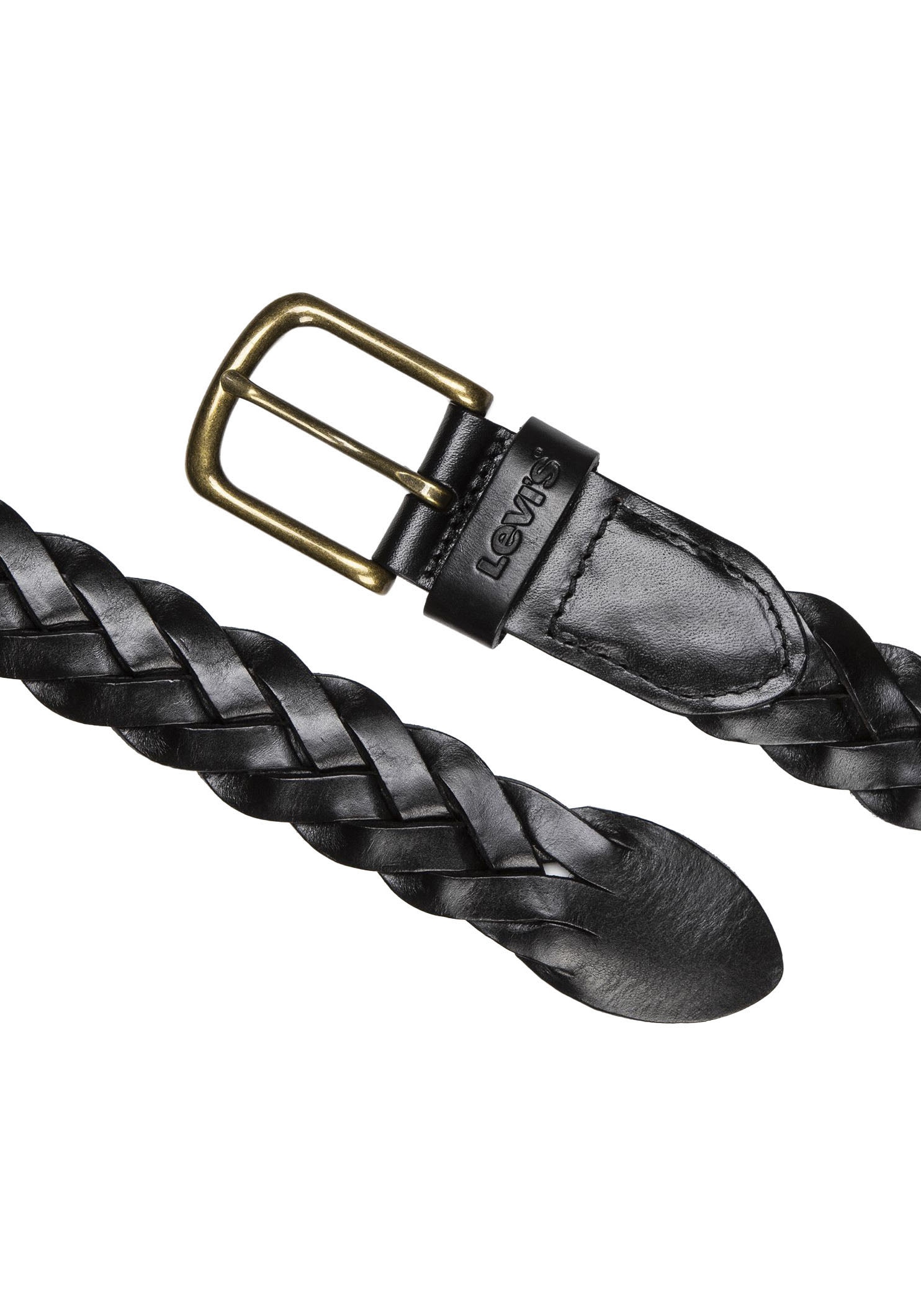 Levi's® Ledergürtel »LEATHER BRAID« Unisex