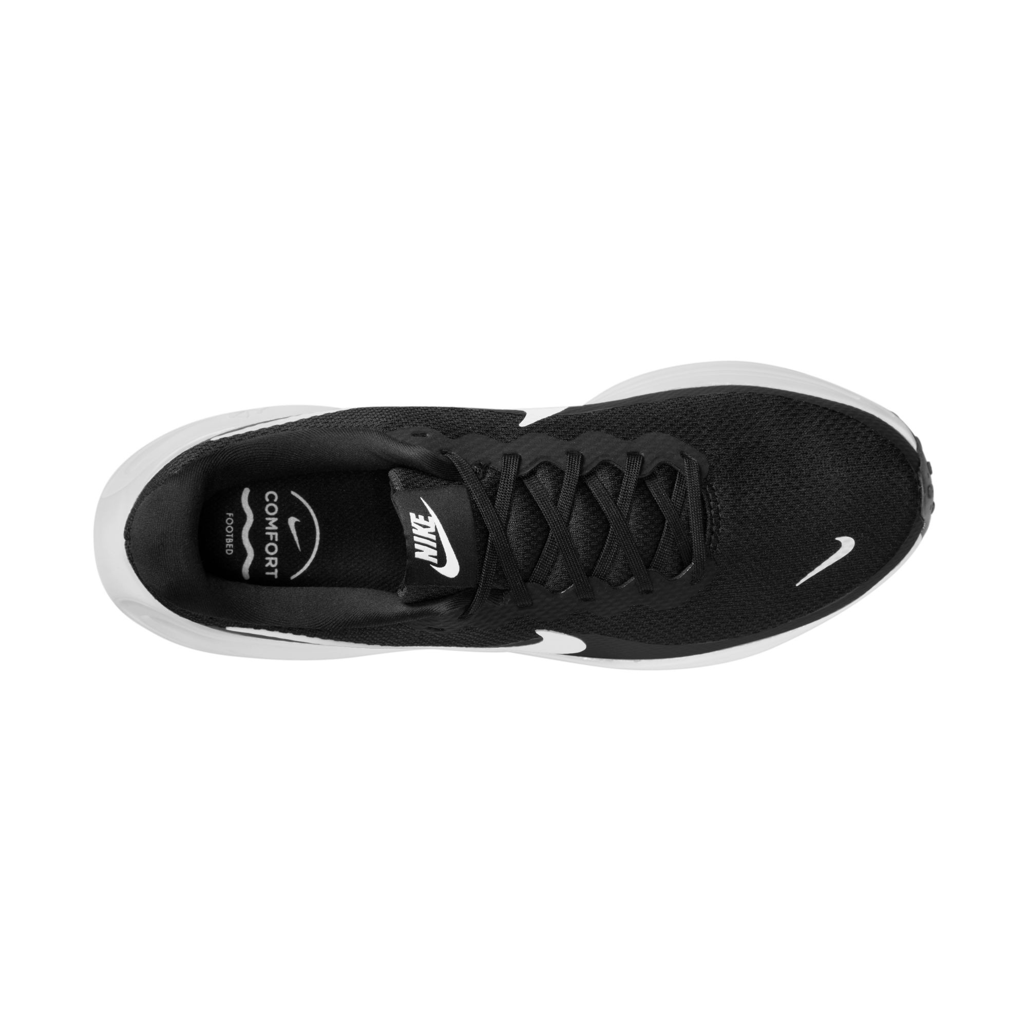 Laufschuh NIKE "Revolution 8", Herren, Gr. 42, schwarz, weiß, schwarz, Synthetik, Textil, Schuhe Laufschuh, sportlicher Stil, leicht profiliertes Sohlenmuster, Gummilaufsohle 5