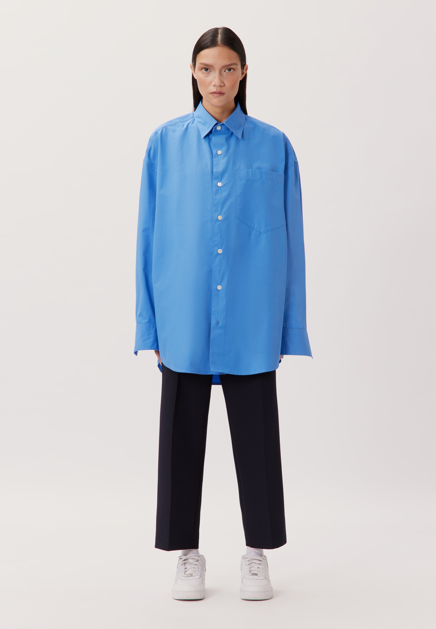 studio seidensticker "Studio" Oversized 1/1 Kentkragen Uni günstig online kaufen