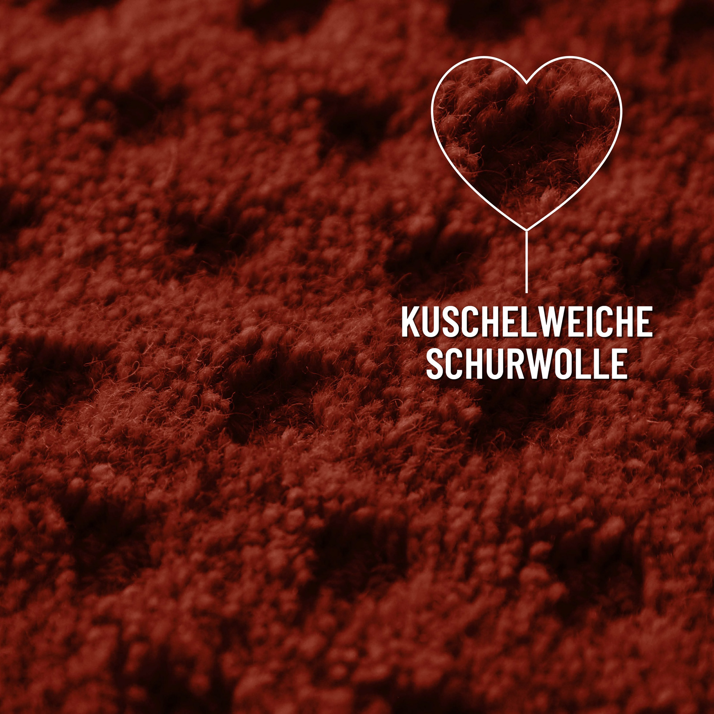 Thumbnail - Wecon home Teppich "Castello THREE" rechteckig 7 mm Höhe Schurwolle, Kurzflor mit Hoch-Tief-Effekt, Wohnzimmer, Rautenmu...