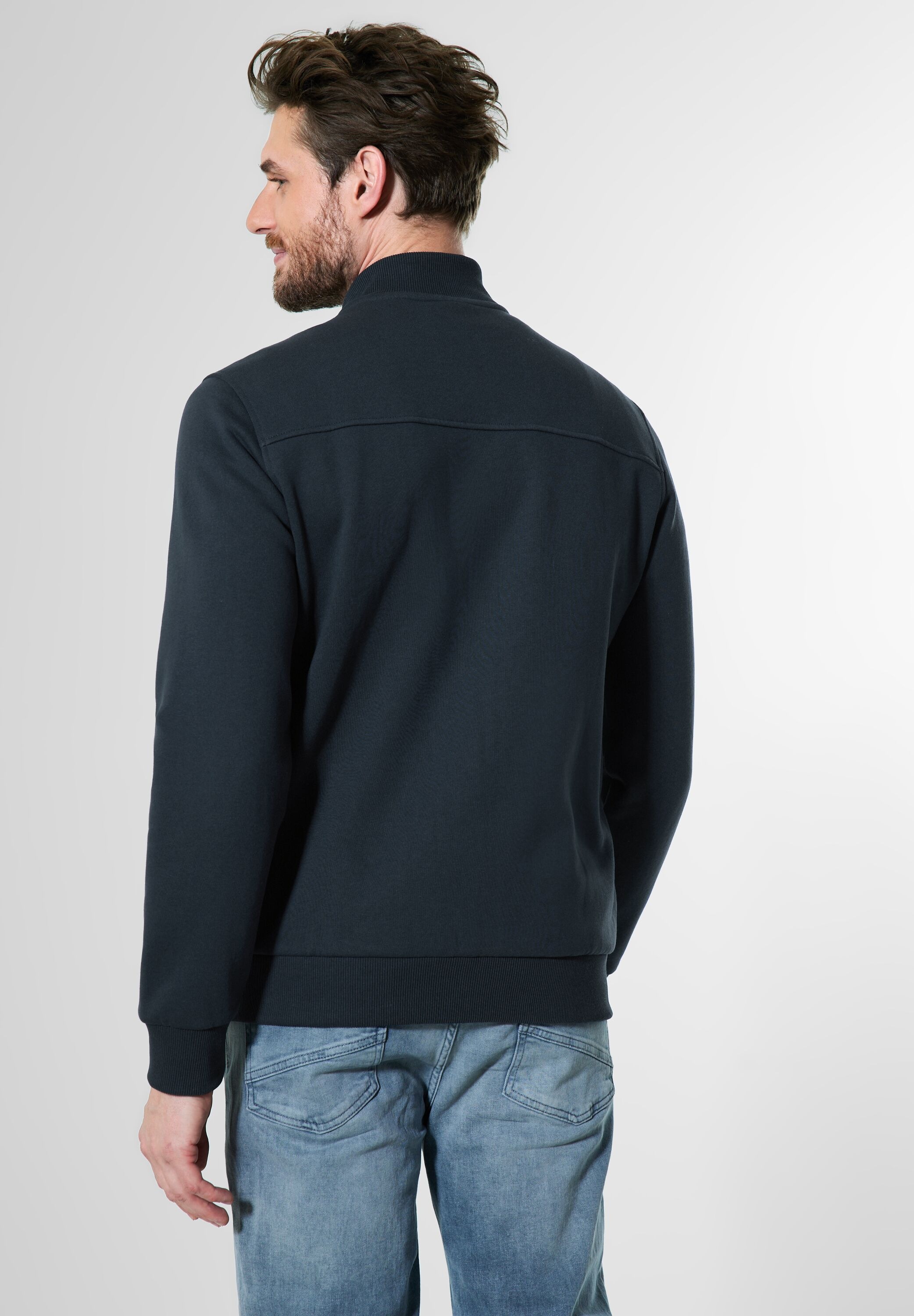 STREET ONE MEN Sweatjacke, im soften Baumwoll-Mix