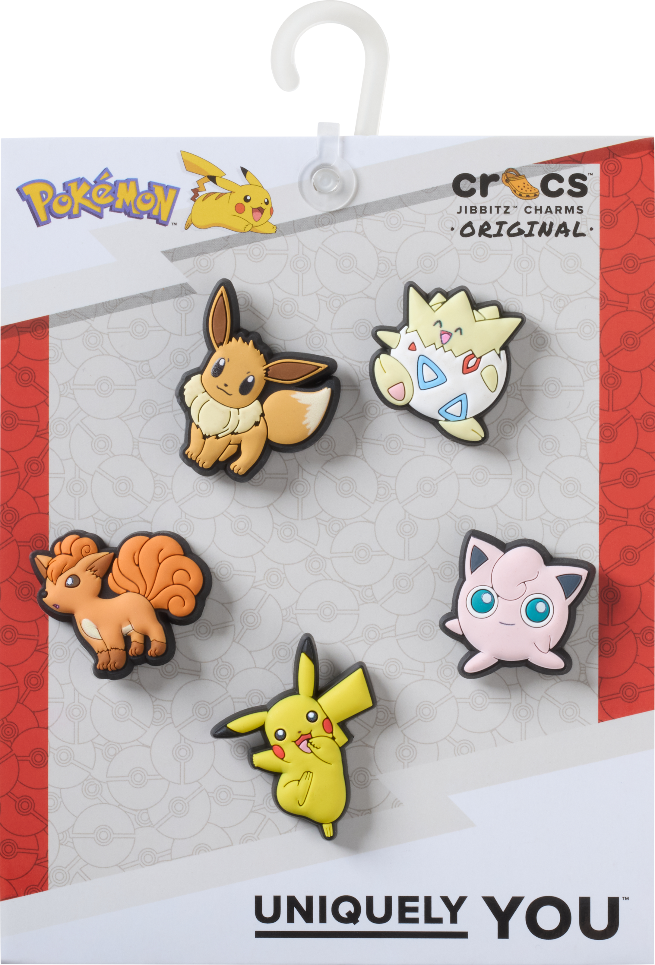 Crocs Schuhanstecker »Jibbitz "Pokemon Character"« Set, Kein Spielzeug. Nicht für Kinder unter 3 Jahren geeignet, 5 Pokemon Anstecker