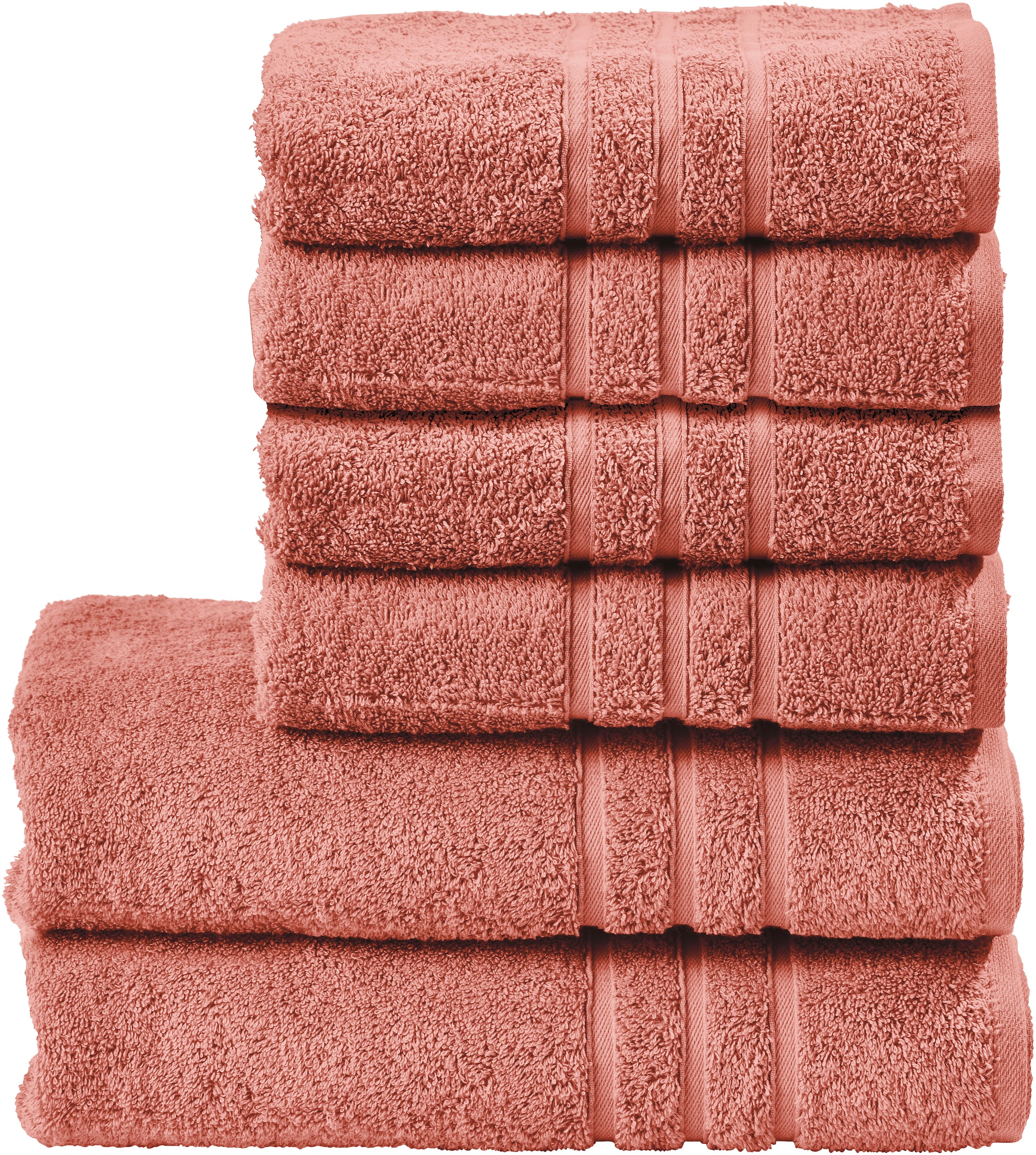 done. Handtuch Set "Daily Uni" Set 6 tlg. Walkfrottier saugfähiges Walkfrot günstig online kaufen