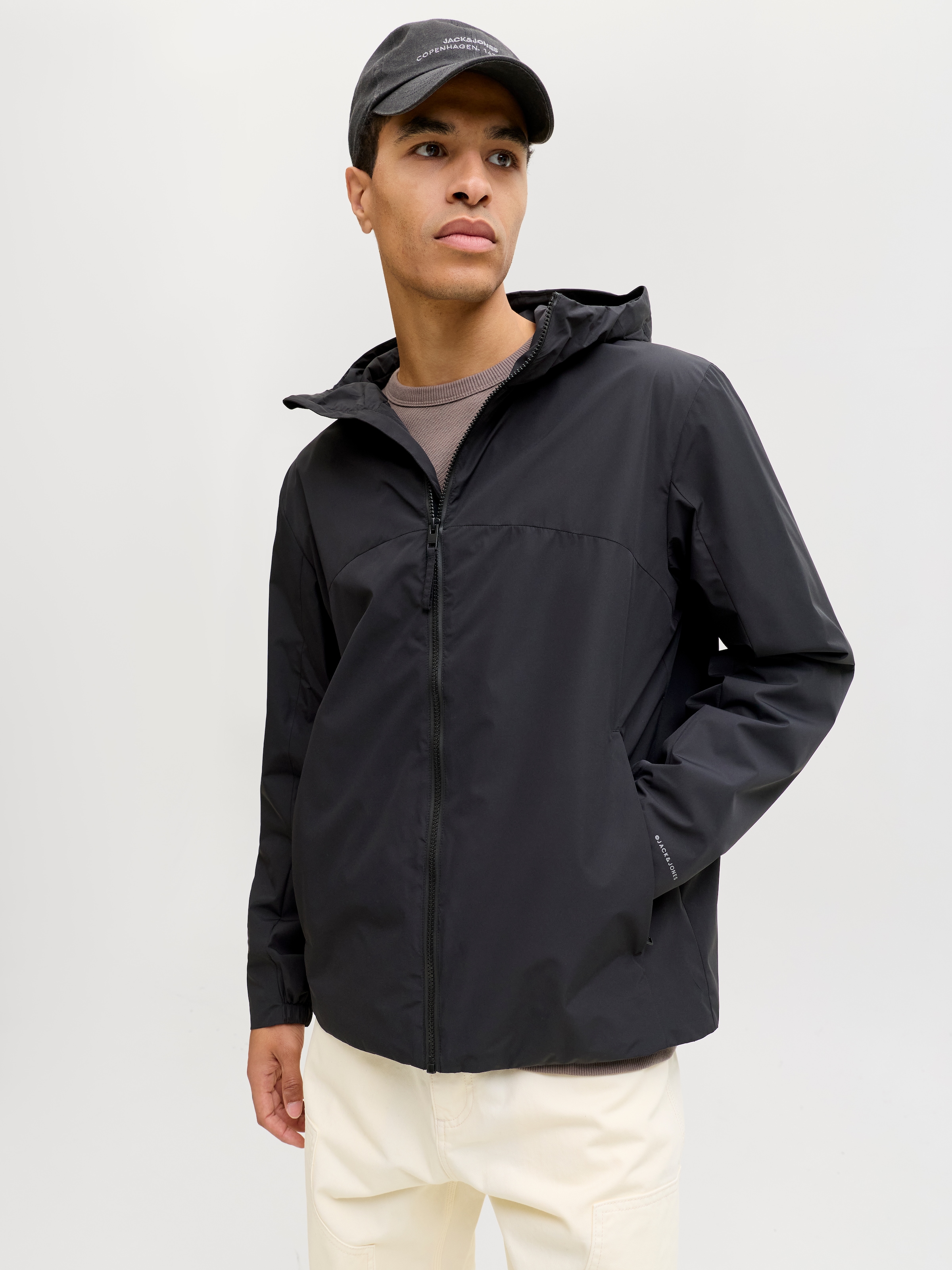 Jack & Jones Kurzjacke »JJESOHO LIGHT JACKET SN« mit Kapuze mit Kapuze