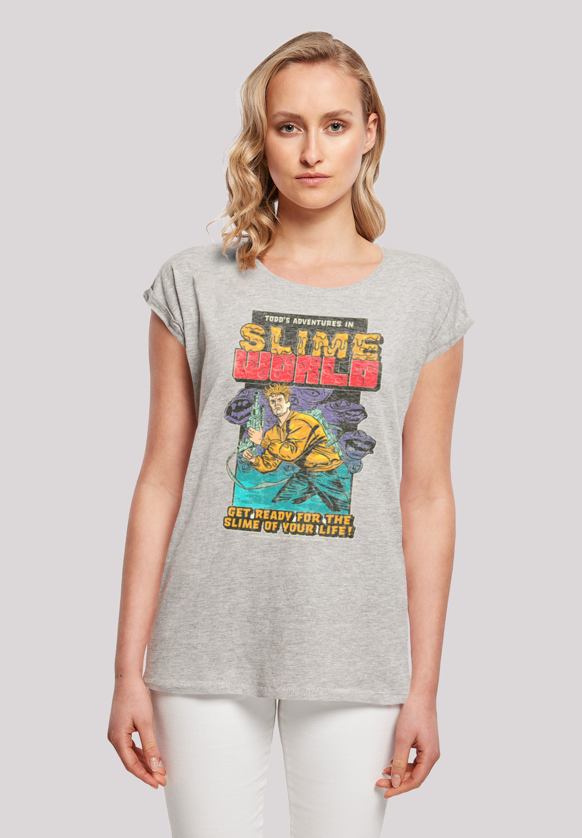 F4NT4STIC T-Shirt "Retro Gaming Todds Adventures In SlimeWorld", Print günstig online kaufen