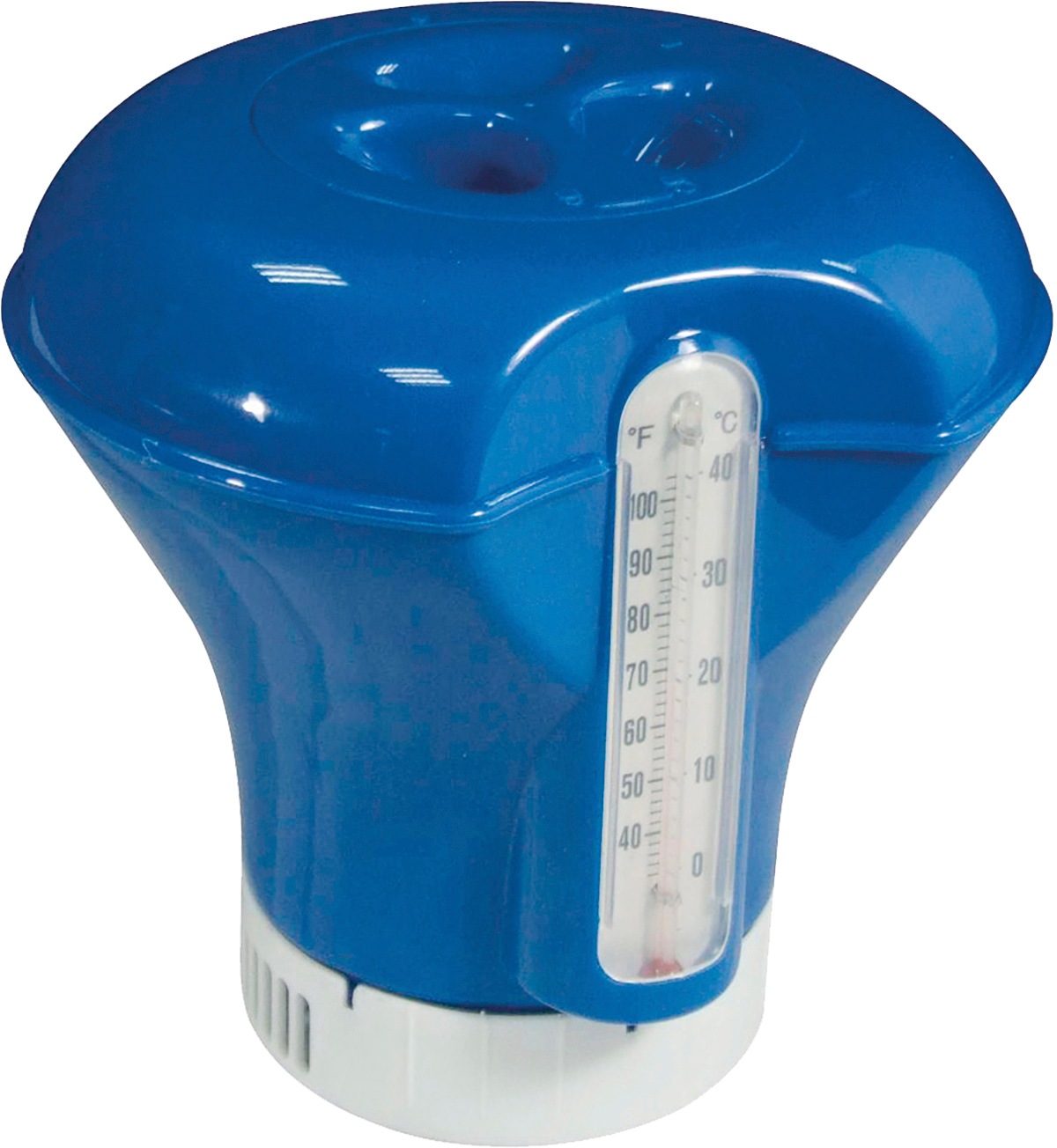 KWAD Rundpool »Supreme weiß inkl. Sicherheitsleiter und umfangreichem Zubehör«, (Set, 10 tlg.), 10-tlg., Höhe: 132 cm, inkl. Wasserpflegeset, blaue Innenfolie