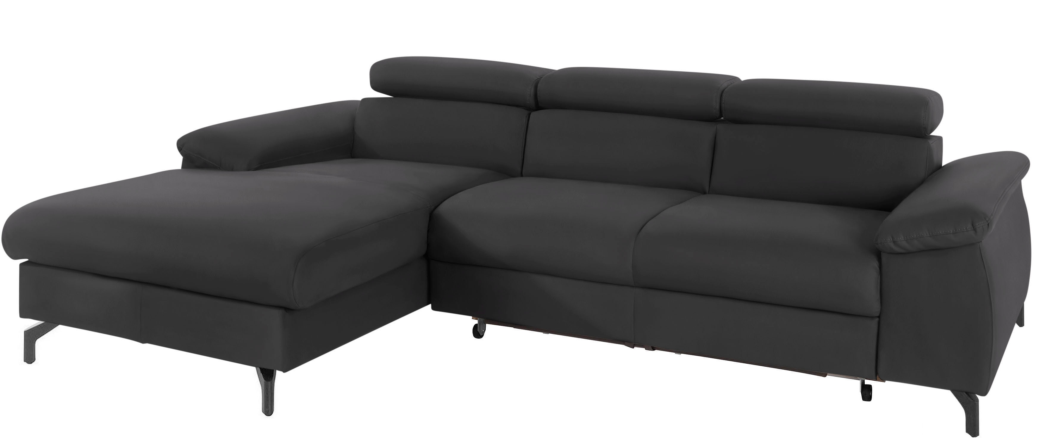 COTTA Ecksofa "Kitty L-Form, B: 242 cm" mit Kopfteilverstellung, optional Schlaffunktion & Bettkasten
