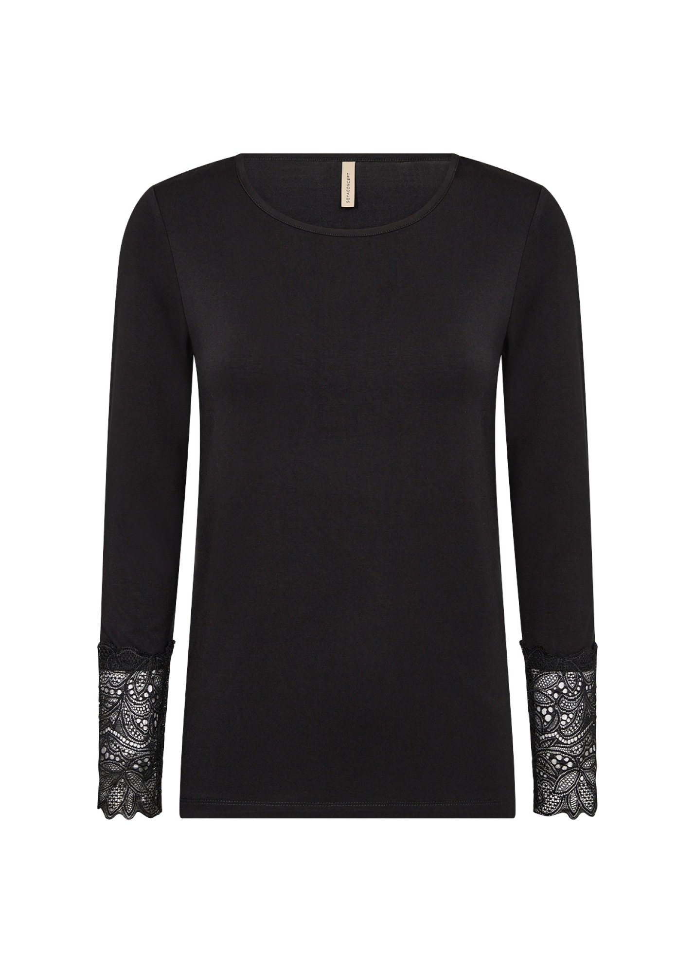 soyaconcept Langarmshirt »SC-MARICA 226« Viskosemischung, Spitze