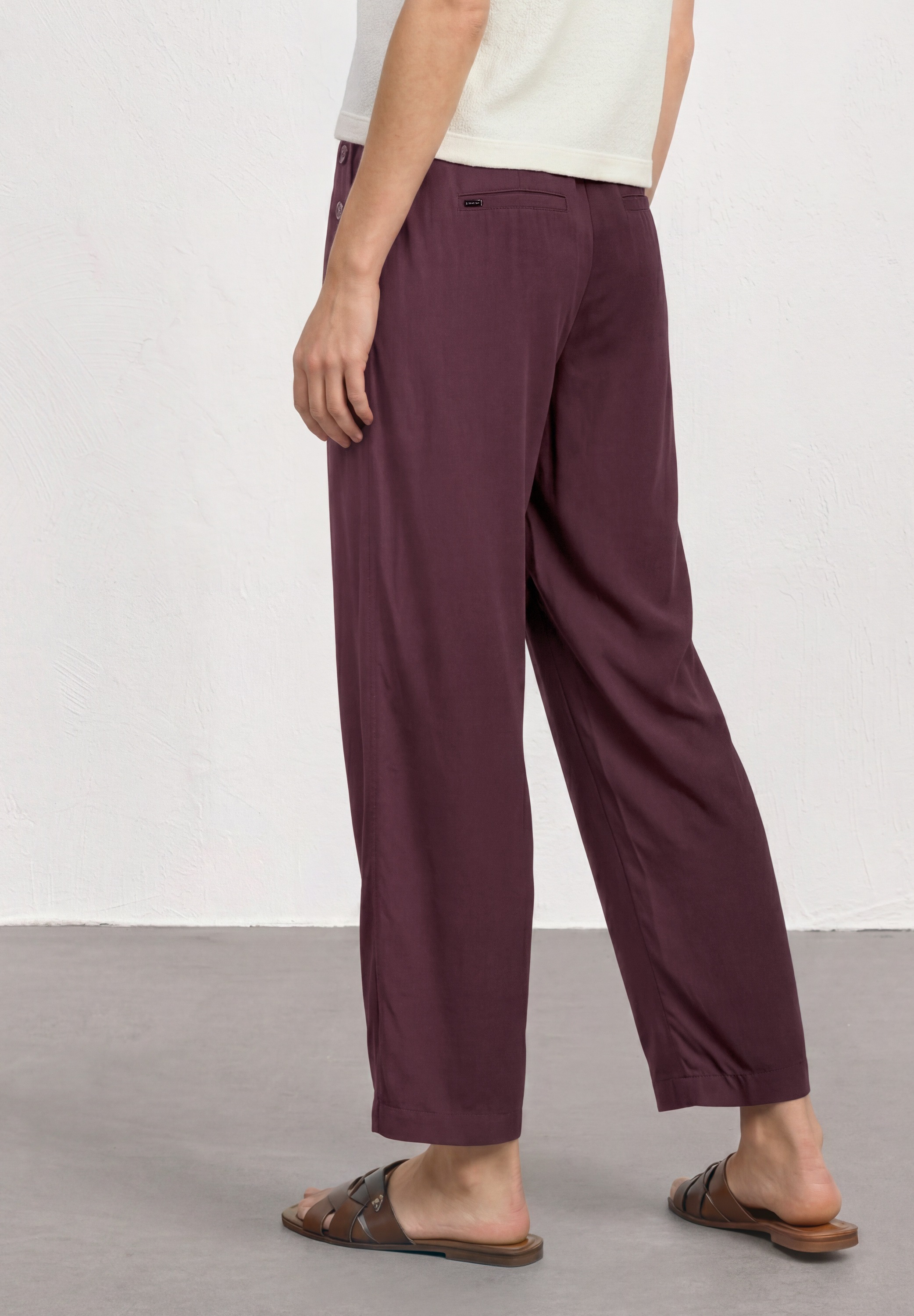 STREET ONE Stoffhose  mit Wide Legs