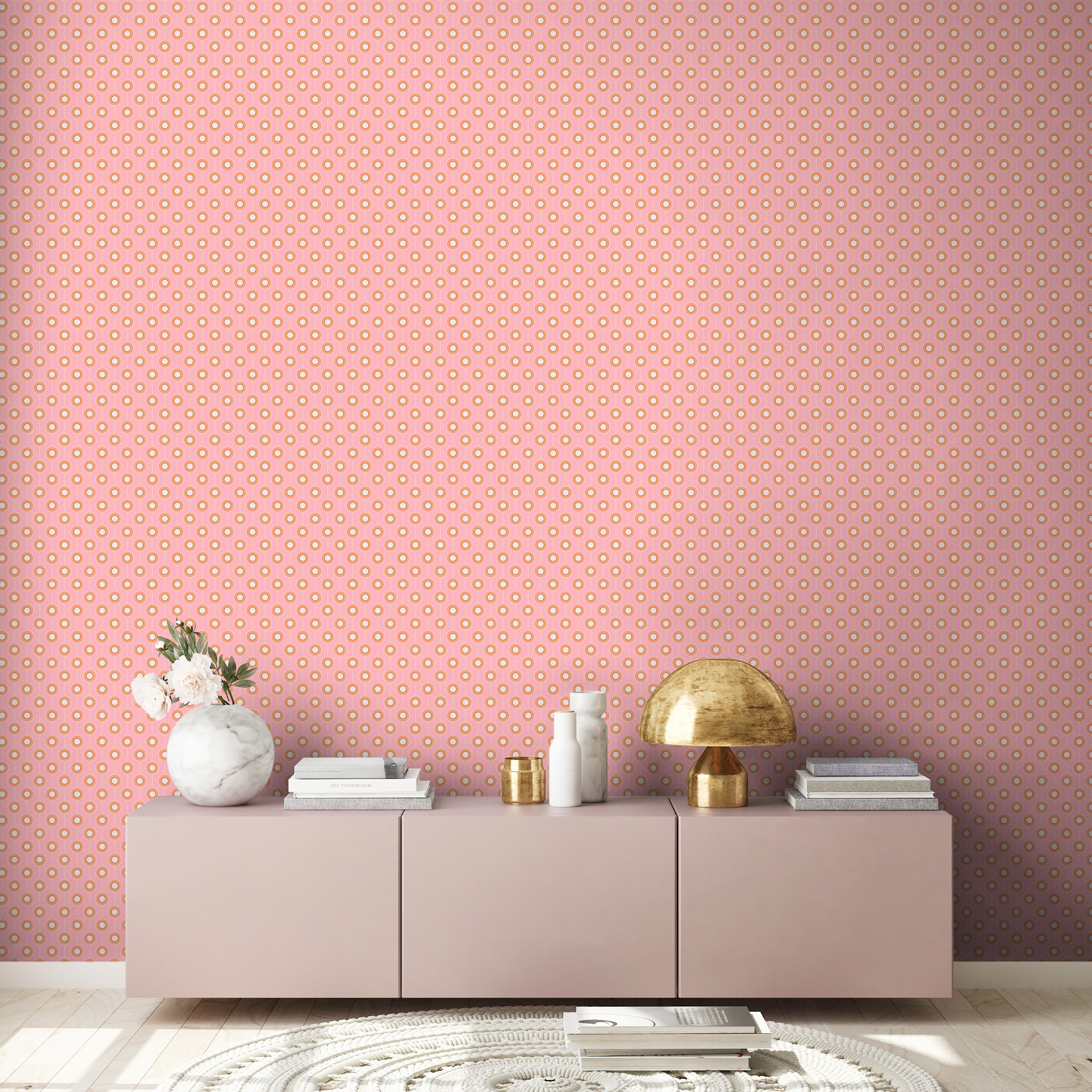 A.S. Création Vliestapete "Retro Chic Grafik-Tapete Mustertapete Retro 3D" matt strukturiert Vintage Vliestapete für Schlafzimmer Küche Wohnzimmer Grafik Design