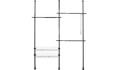 »Luz«, WENKO 185 ausziehbar, BAUR | cm, Aluminium aus bohren, Duschvorhangstange - ohne rostfreiem 110