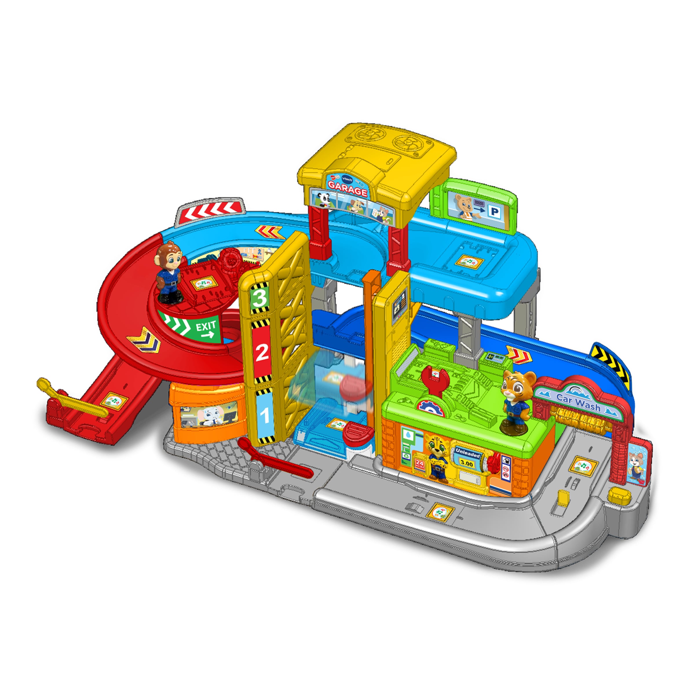 Vtech® Spielwelt »Tut Tut Baby Flitzer,  Buntes Parkhaus« inklusive 3 Fahrzeuge (Taxi, Sportwagen, Lieferwagen)