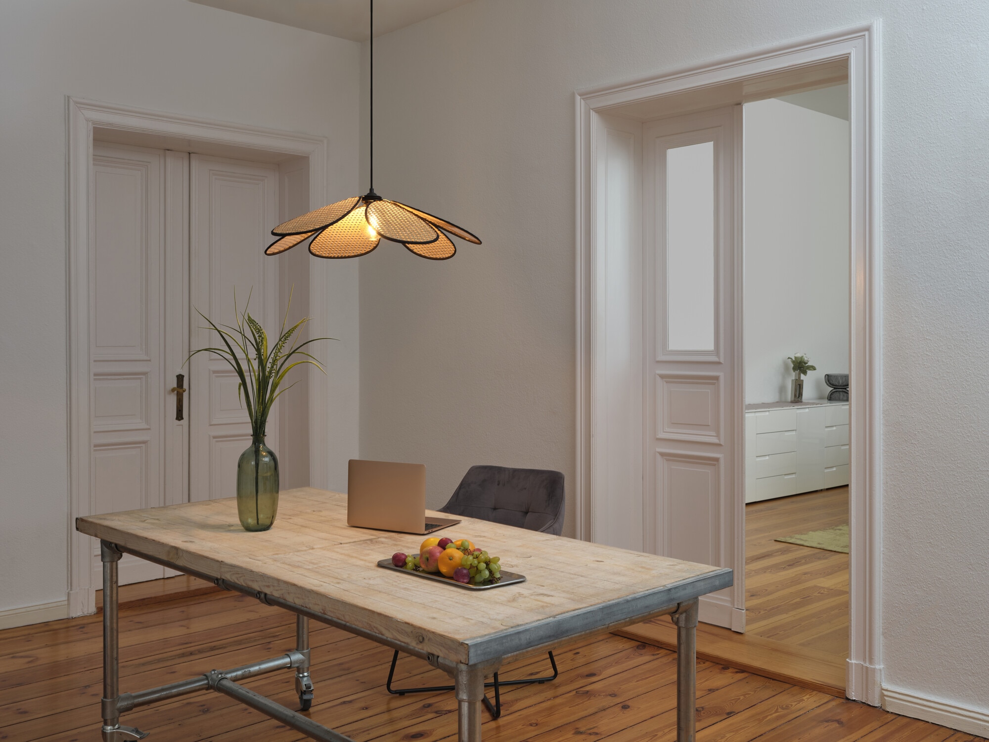 Osram Pendelleuchte »Decor Rattan« E27 1 Stk. braun, Fassung E27, Rattan und Stahl