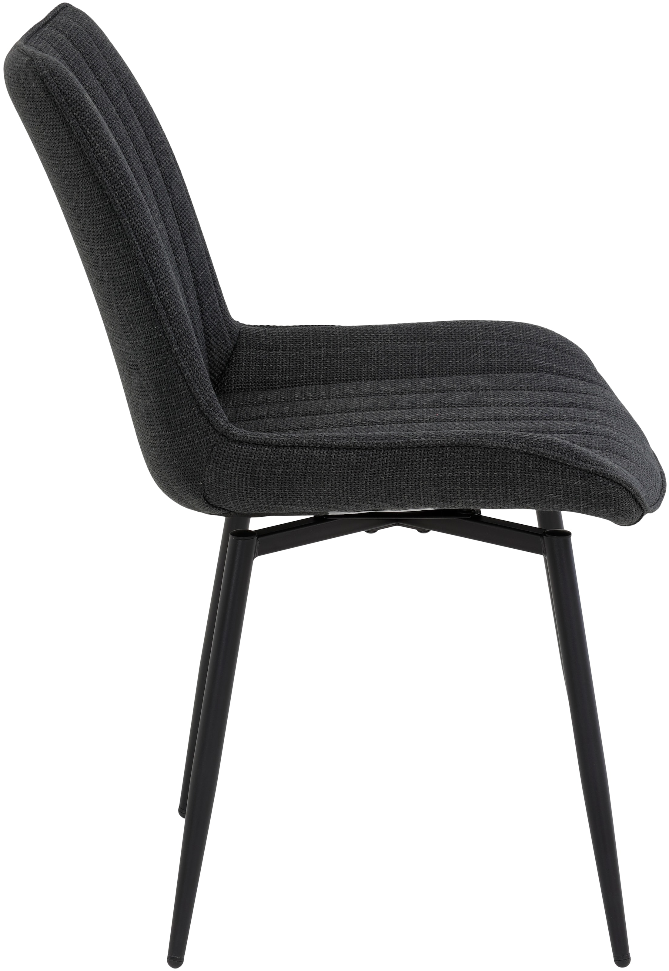 HELA Drehstuhl »Vierfußstuhl BERGEN«, (Set), 4 St., Webstoff, Esszimmerstuhl, XL-Sitzbreite, 360° drehbar