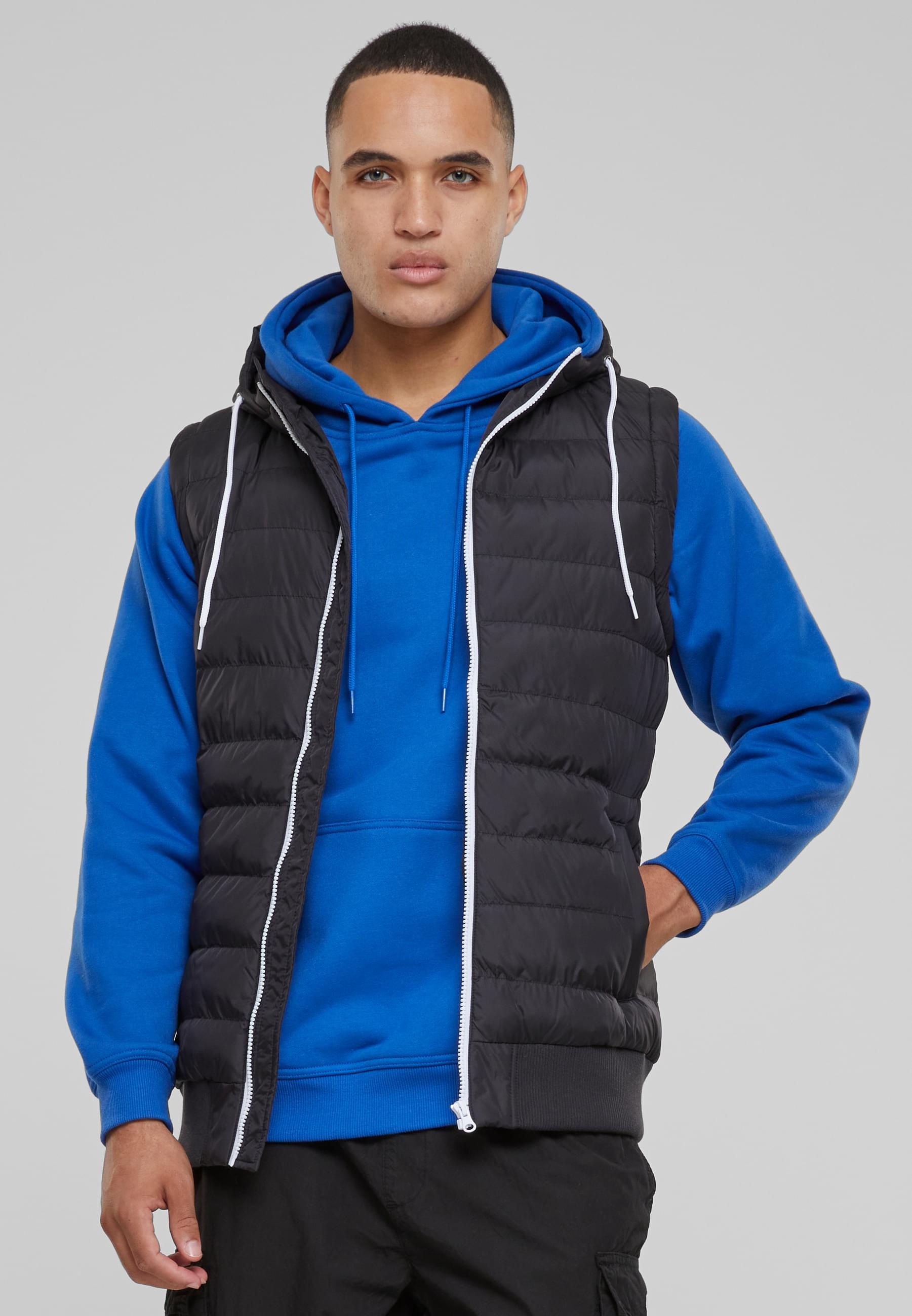 URBAN CLASSICS Jerseyweste »Urban Classics Herren Small Bubble Hooded Vest«, (1 tlg.)