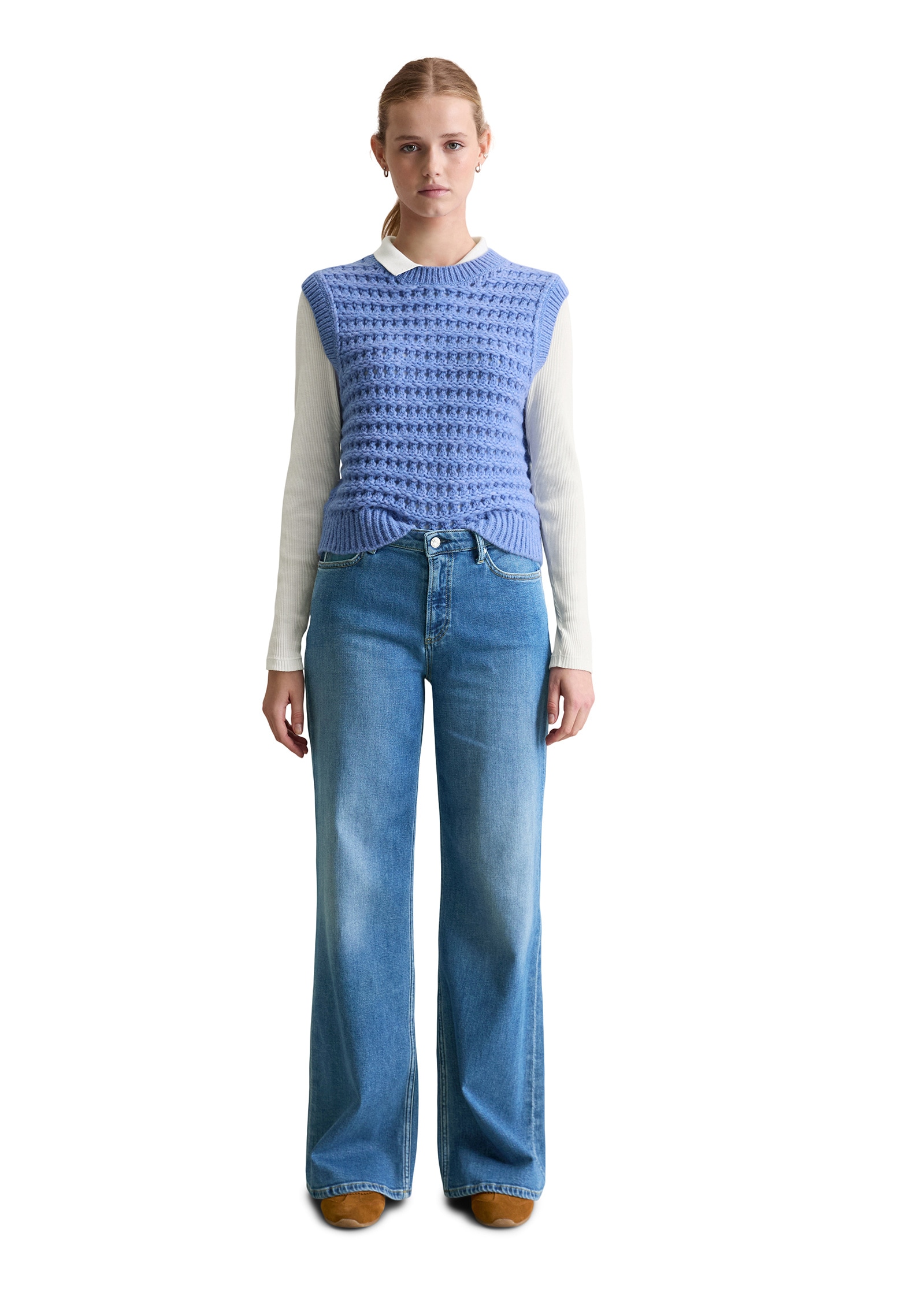 Marc O'Polo DENIM Rundhalspullover »aus softem Schurwolle-Mix«
