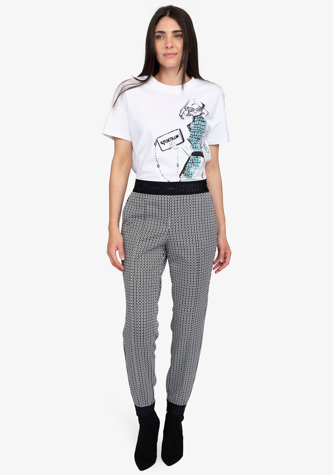 Thumbnail - Sportalm Kitzbühel Röhrenhose mit Alloverprint