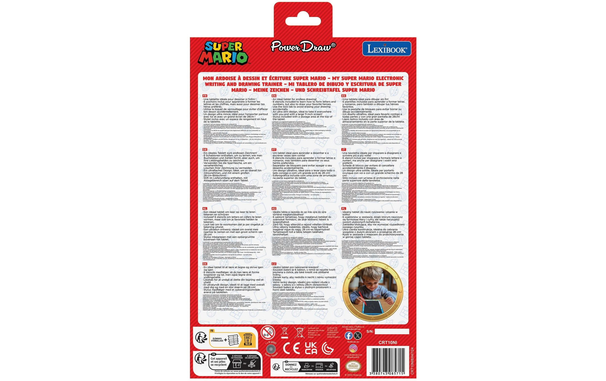 Lexibook® Tafel »Bluey 11 Super Mario«