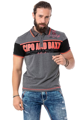 Cipo & Baxx Cipo & Baxx Polo marškinėliai su Block...