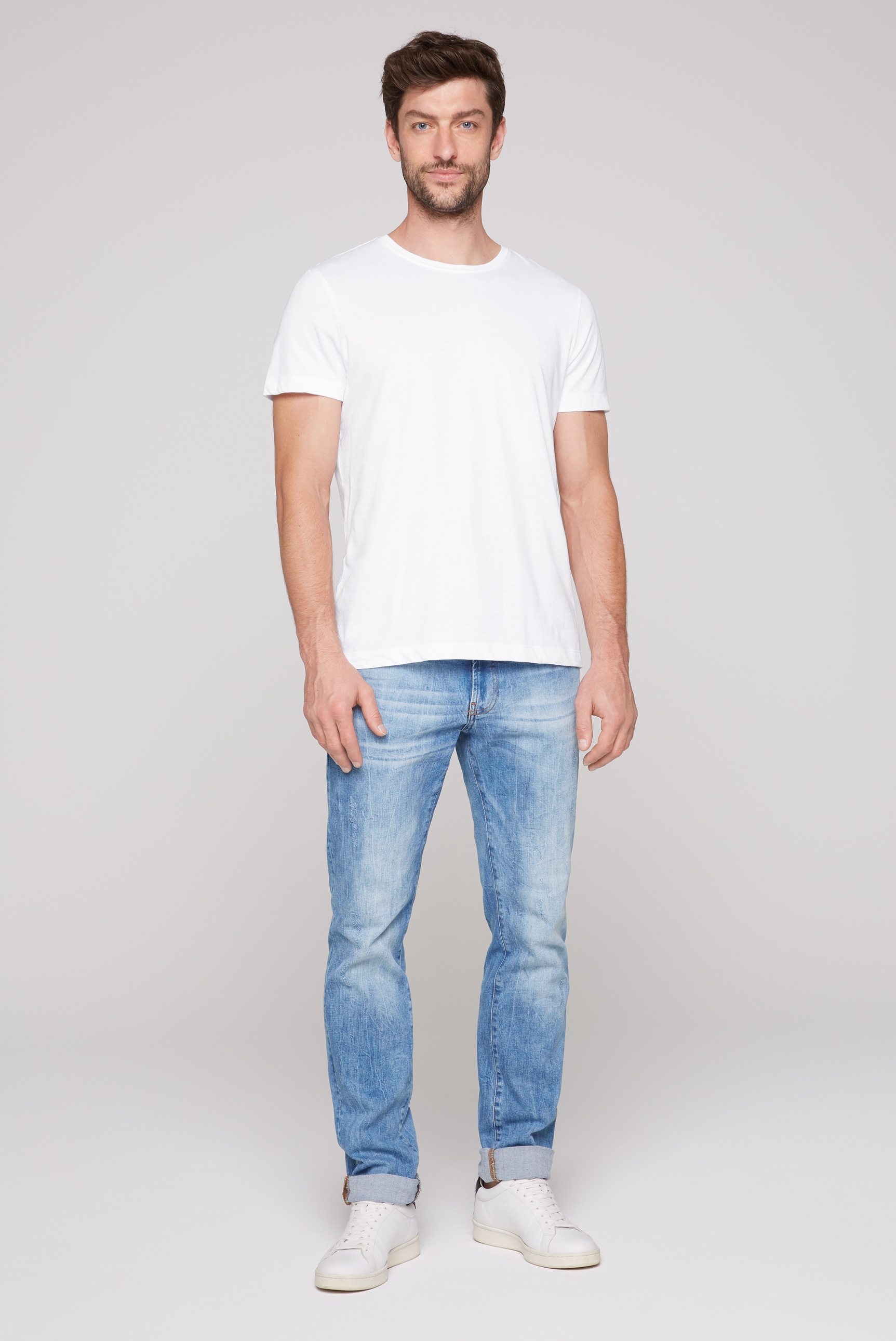 CAMP DAVID Rundhalsshirt, aus Baumwolle