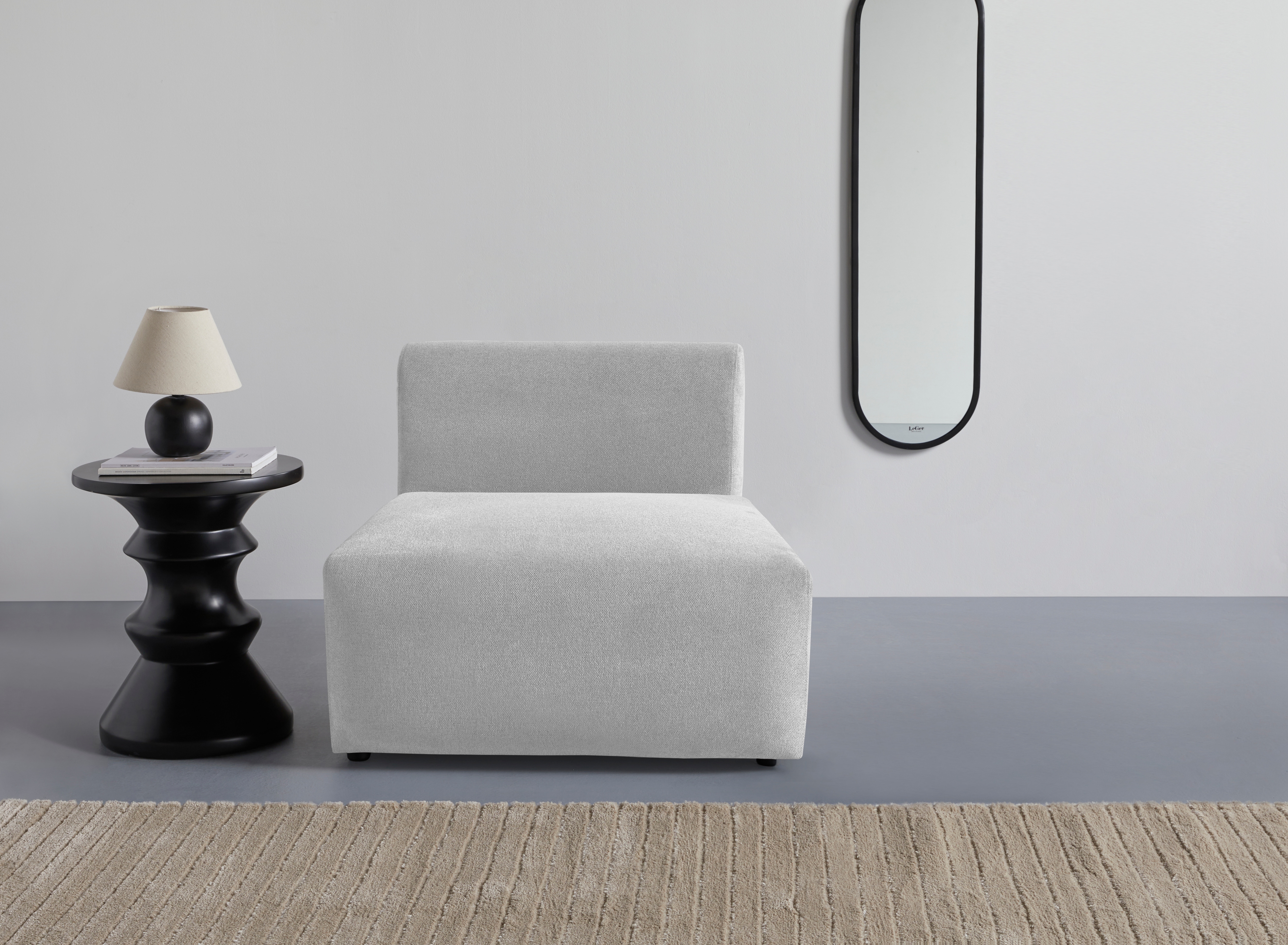 LeGer Home by Lena Gercke Sessel "LYZA Sofa-Mittelelement, Maße B/T/H: 76/96/74 cm" als Modul oder separat verwendbar, für individuelle Zusammenstellung