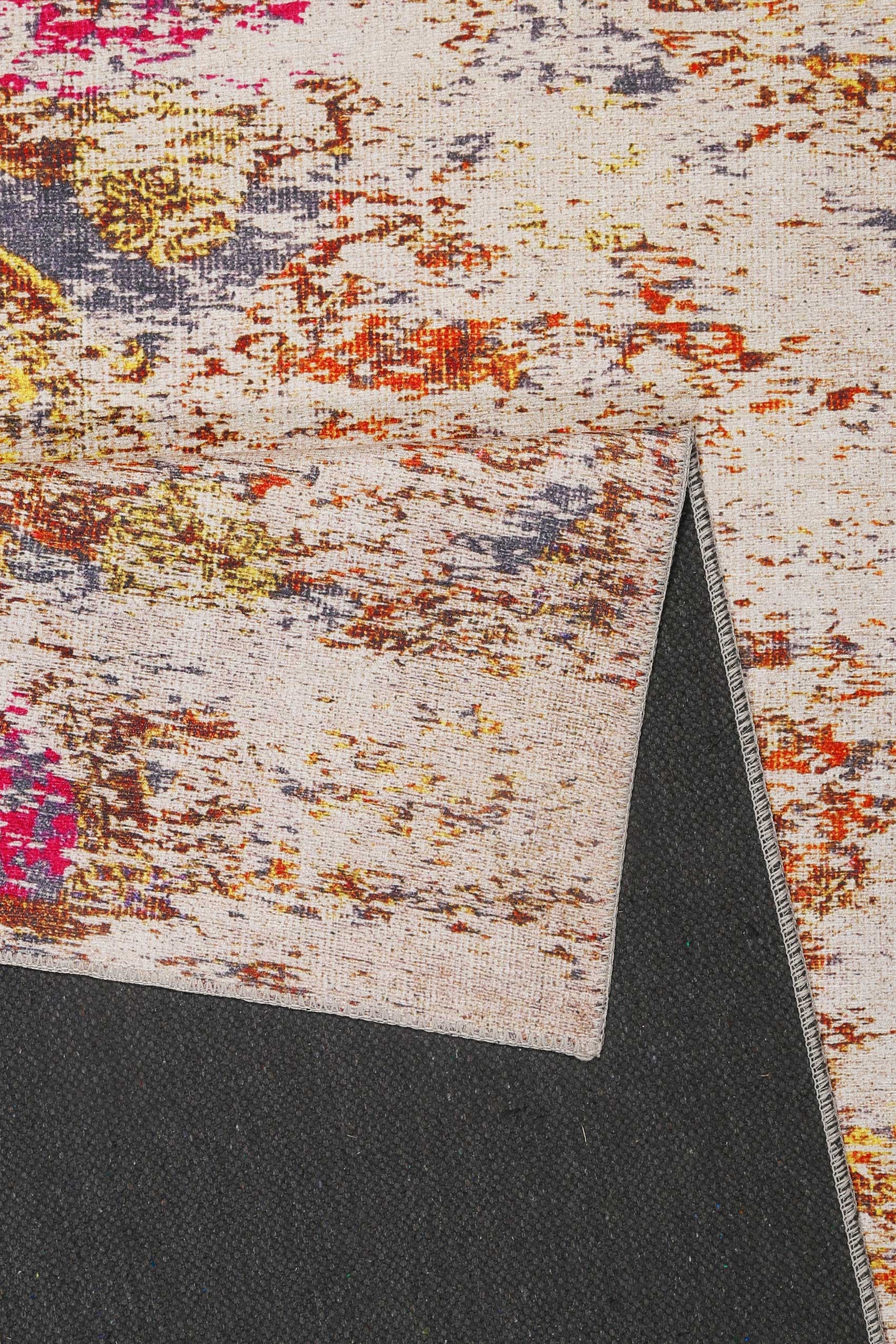 Wecon home Teppich »Focus« rechteckig 6 mm Höhe Vintage, Baumwolle, Kurzflor, Wohnzimmer, Schlafzimmer, pflegeleicht