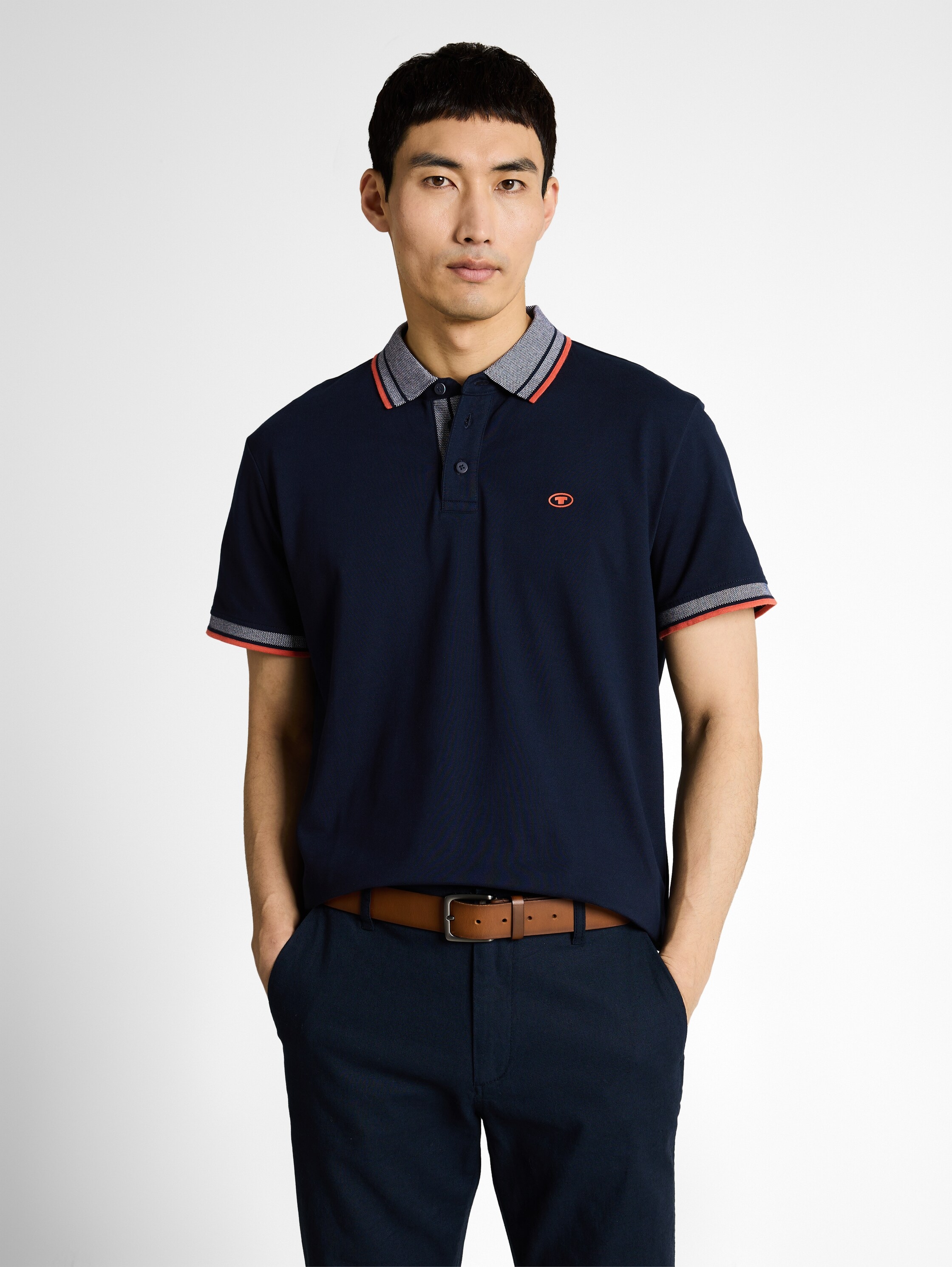 TOM TAILOR Poloshirt mit Logo Print günstig online kaufen