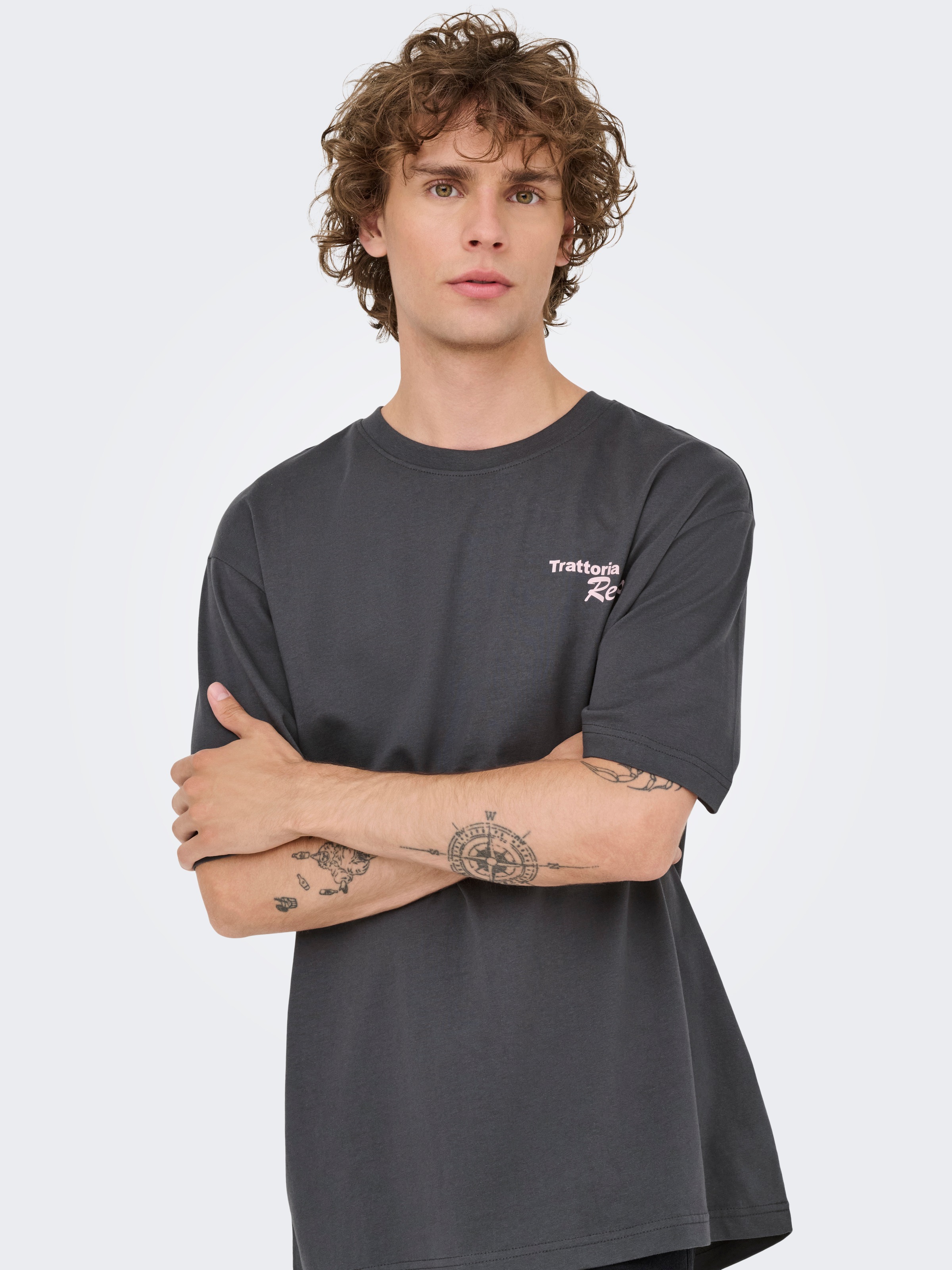 ONLY & SONS T-Shirt "ONSNATHAN RLX SS TEE NOOS" Baumwolle, relaxed fit günstig online kaufen