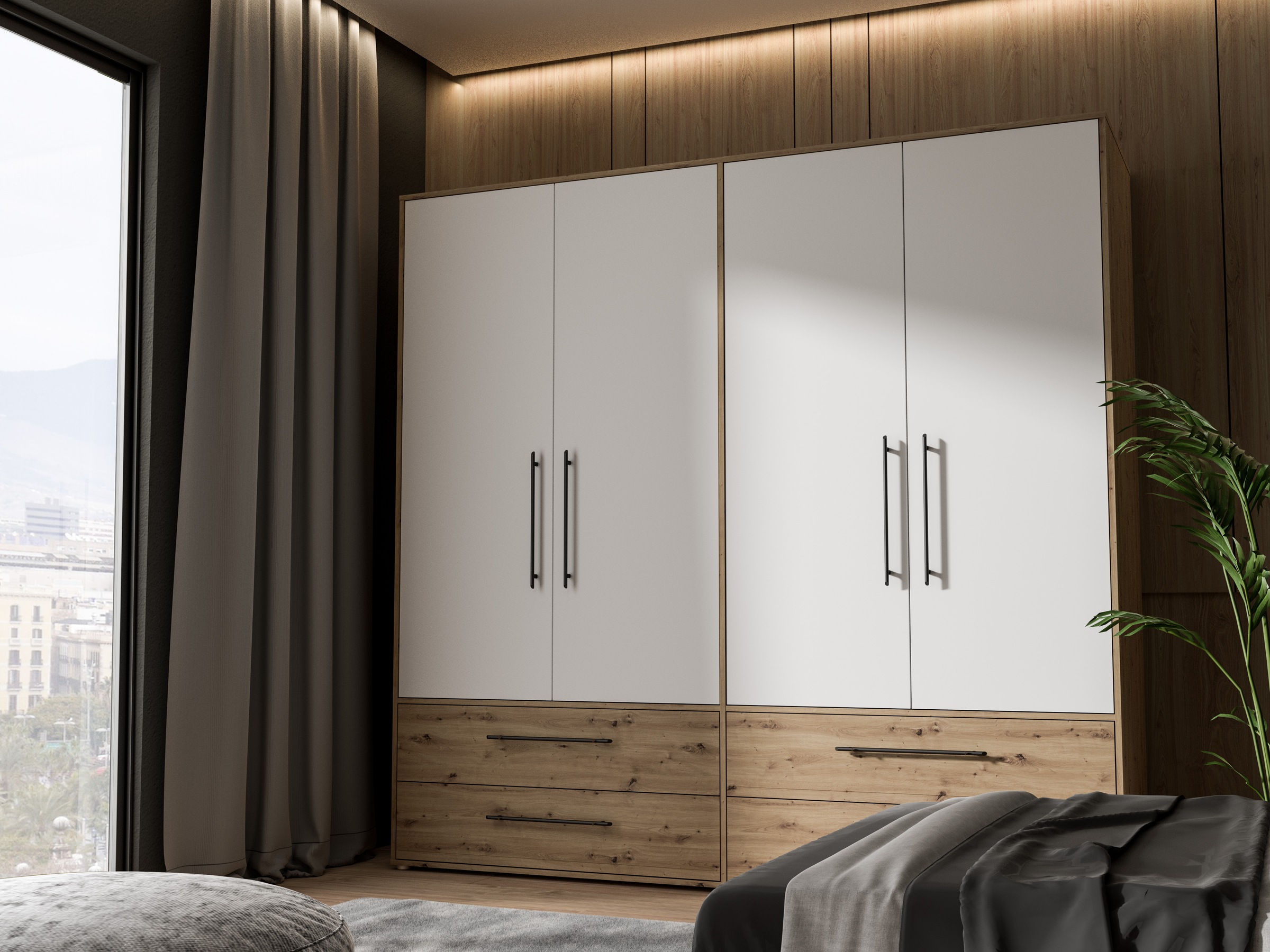 FORTE Drehtürenschrank, (B/H/T ca. 205,9x200,1x58,8cm) günstig online kaufen